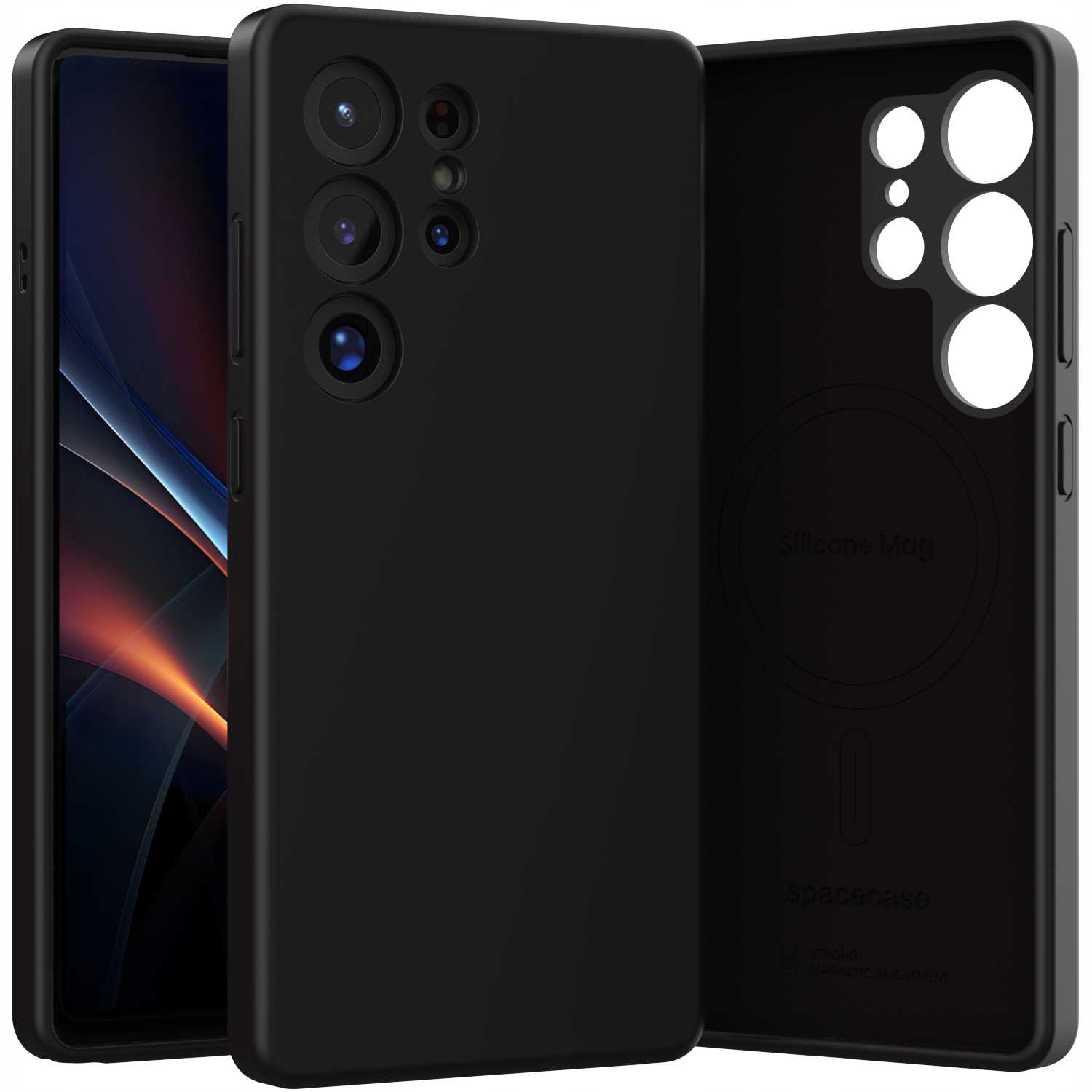 Spacecase Silicone Mag Galaxy S25 Ultra black