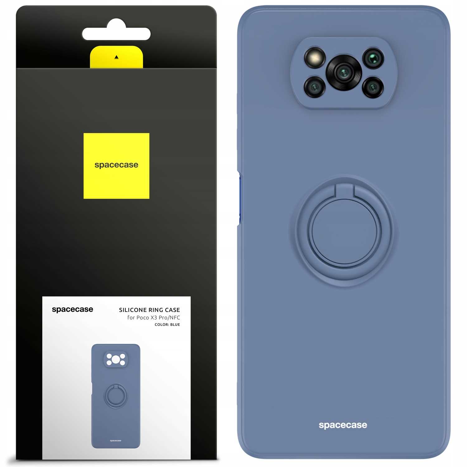 Spacecase Silicone Ring Poco X3 Pro/NFC blue