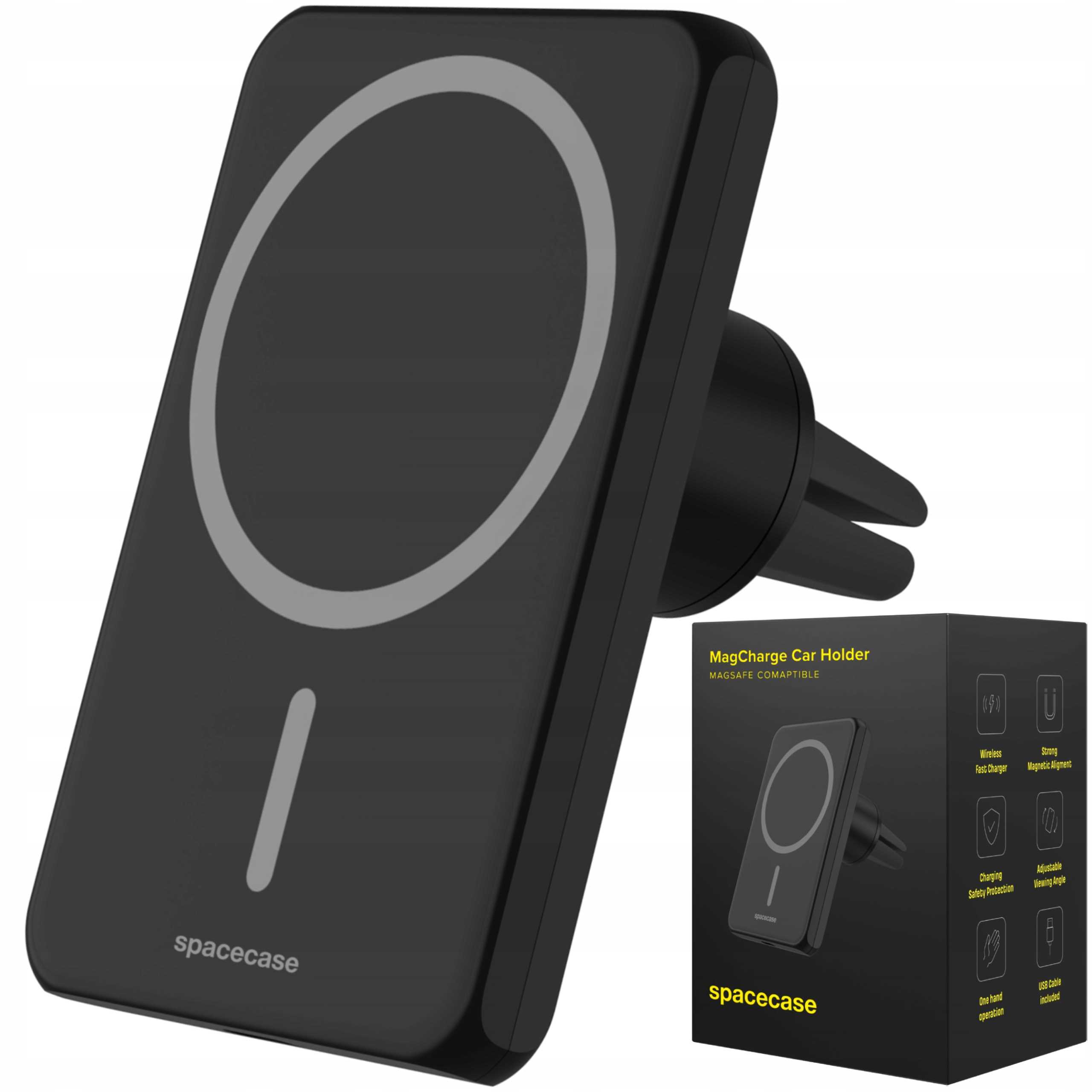 Spacecase Car Holder Magcharge Wm1B Black