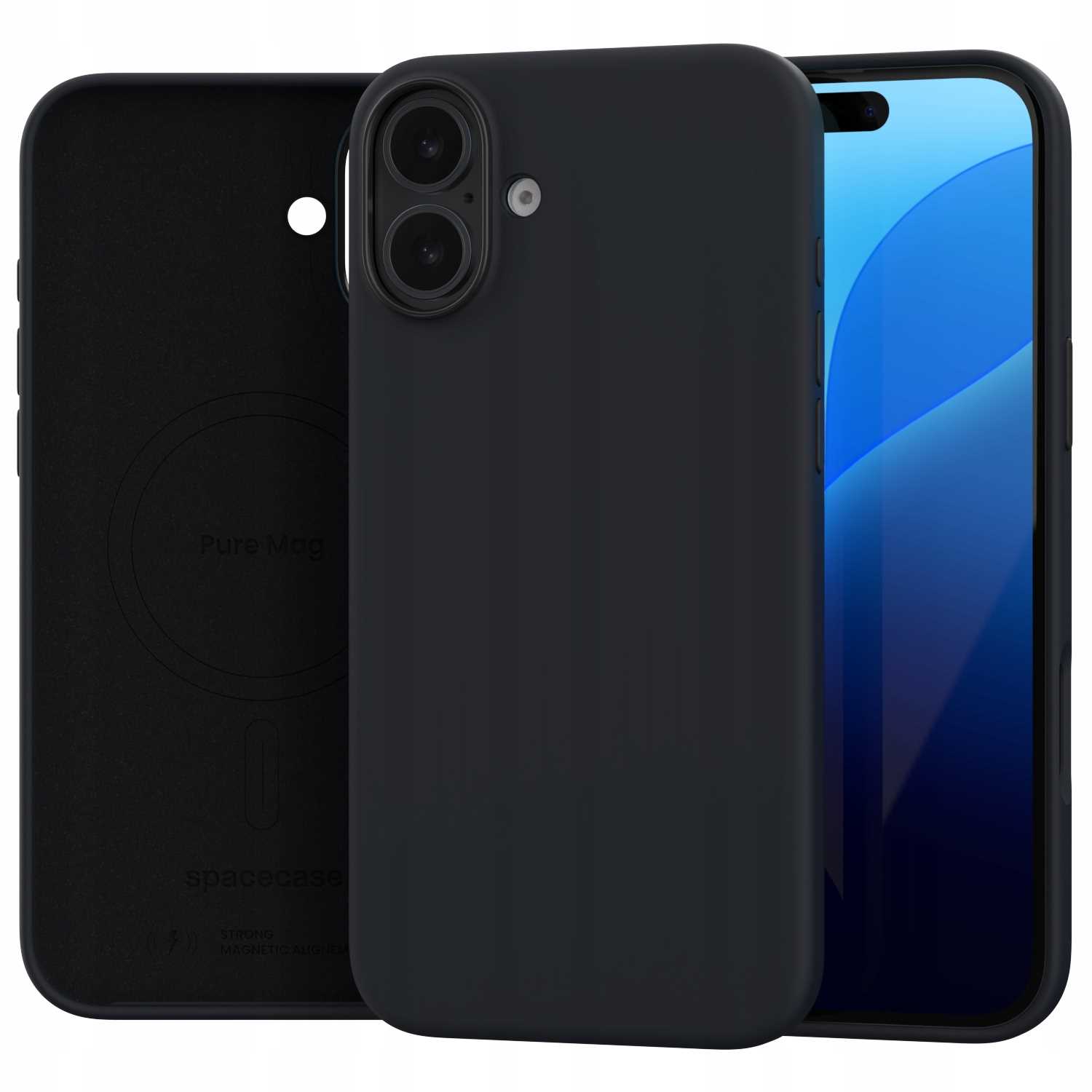 Spacecase Pure Mag Iphone 16 Plus Black