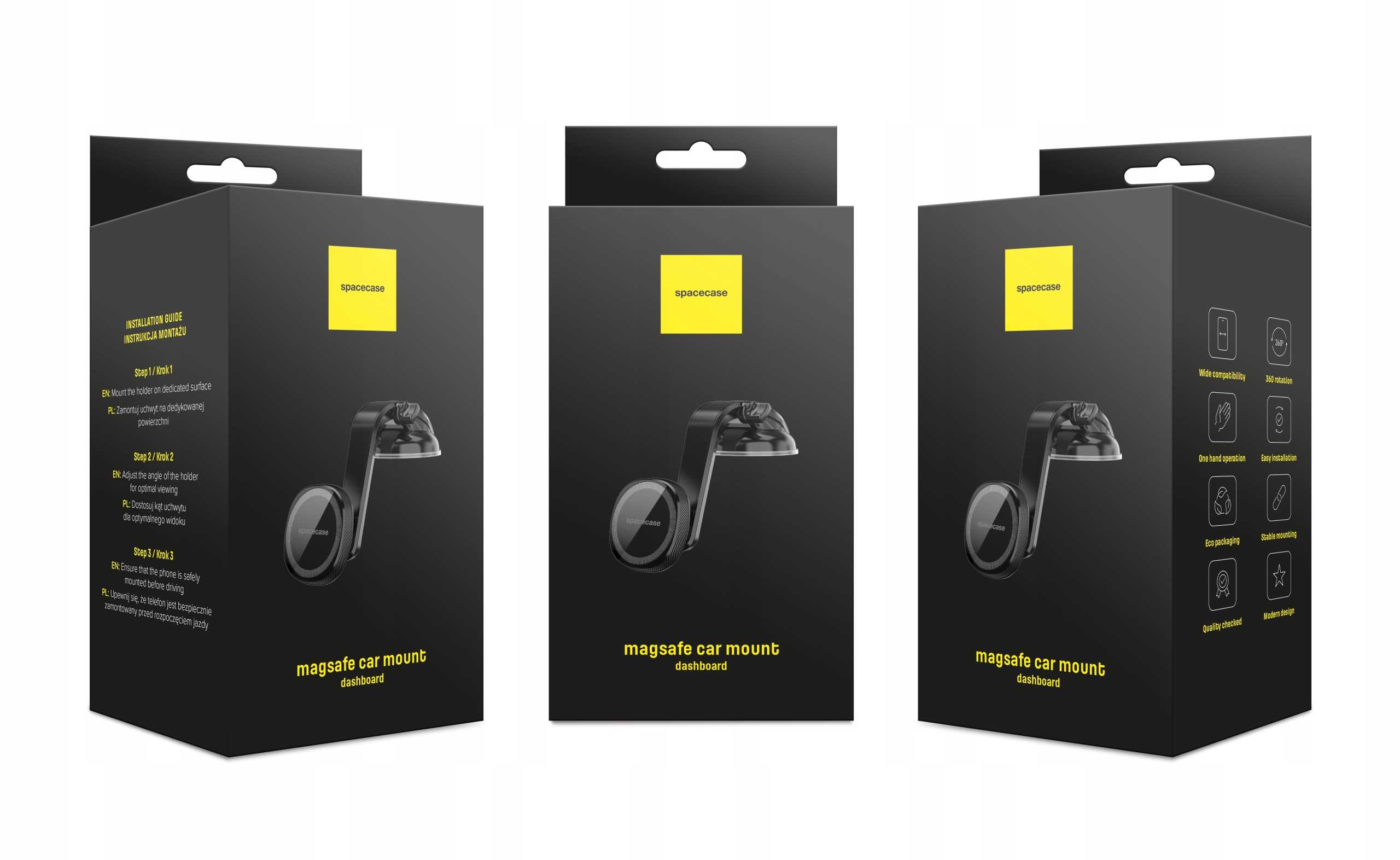 Spacecase Car Holder SC07 Dash Magsafe black