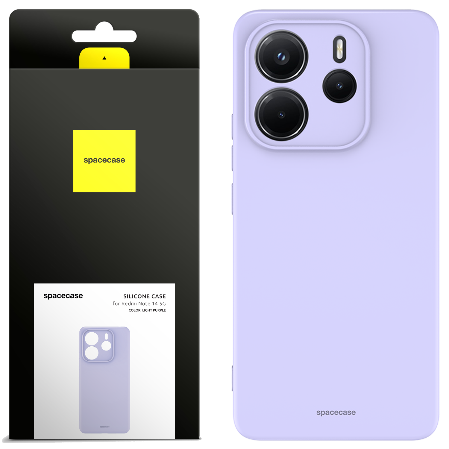 Spacecase Silicone Case 3.0 Redmi Note 14 4G light purple