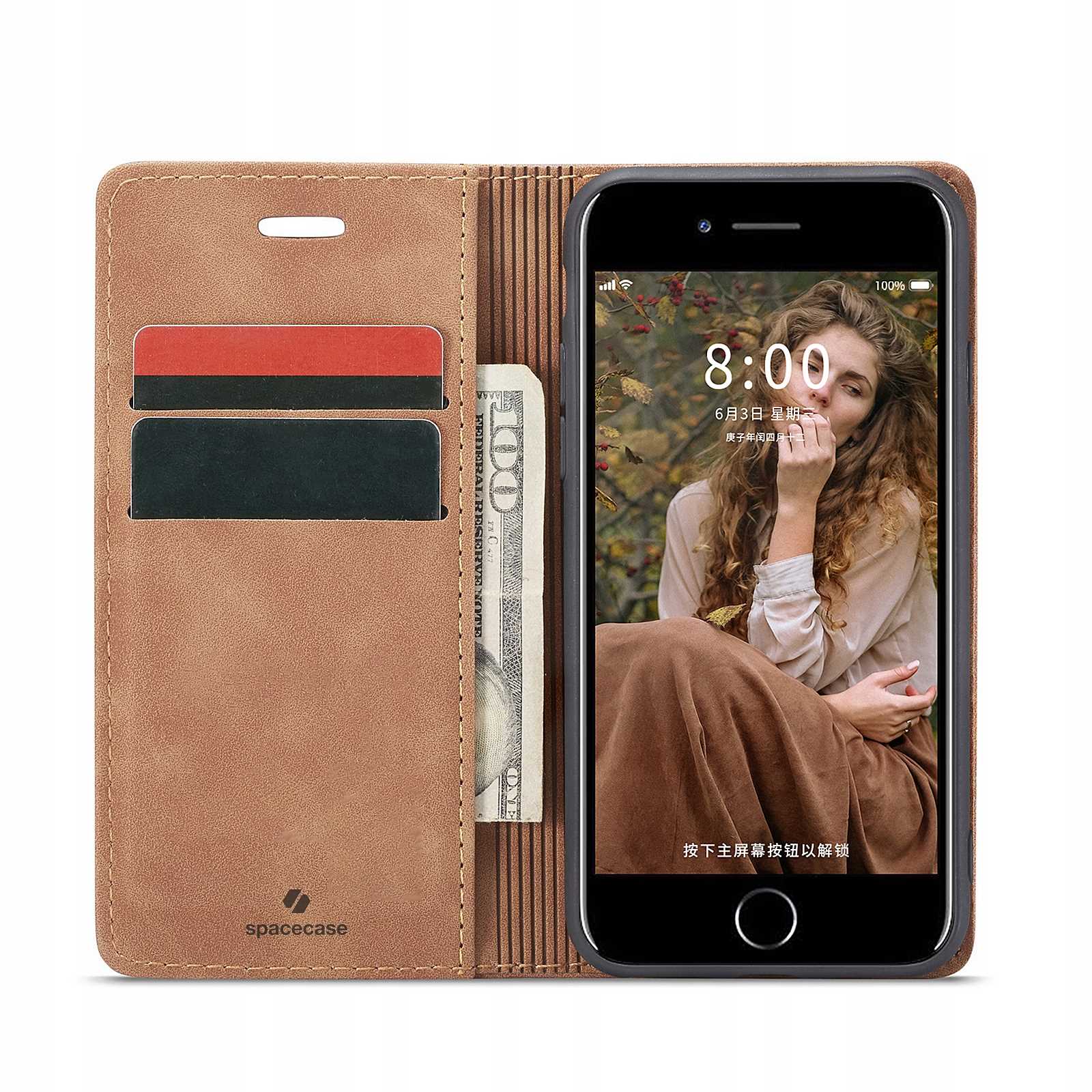 Spacecase Wallet Iphone 7/8/Se 2020 Light Brown