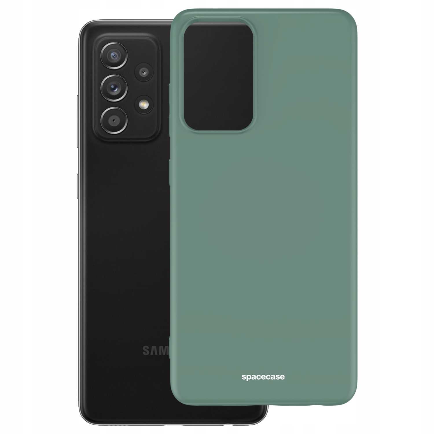 Spacecase Silicone Case Galaxy A52/A52S Dark Green