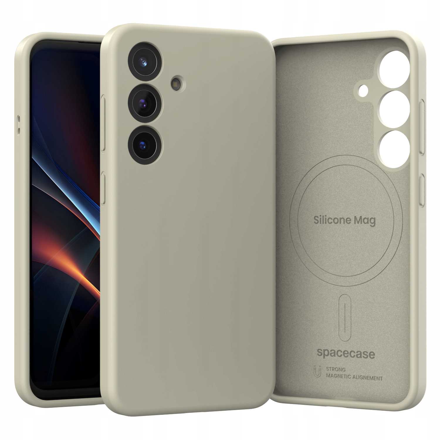 Spacecase Silicone Mag Galaxy S25 beige
