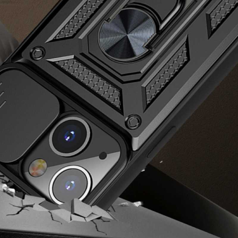 Spacecase Camring iPhone 13 czarny