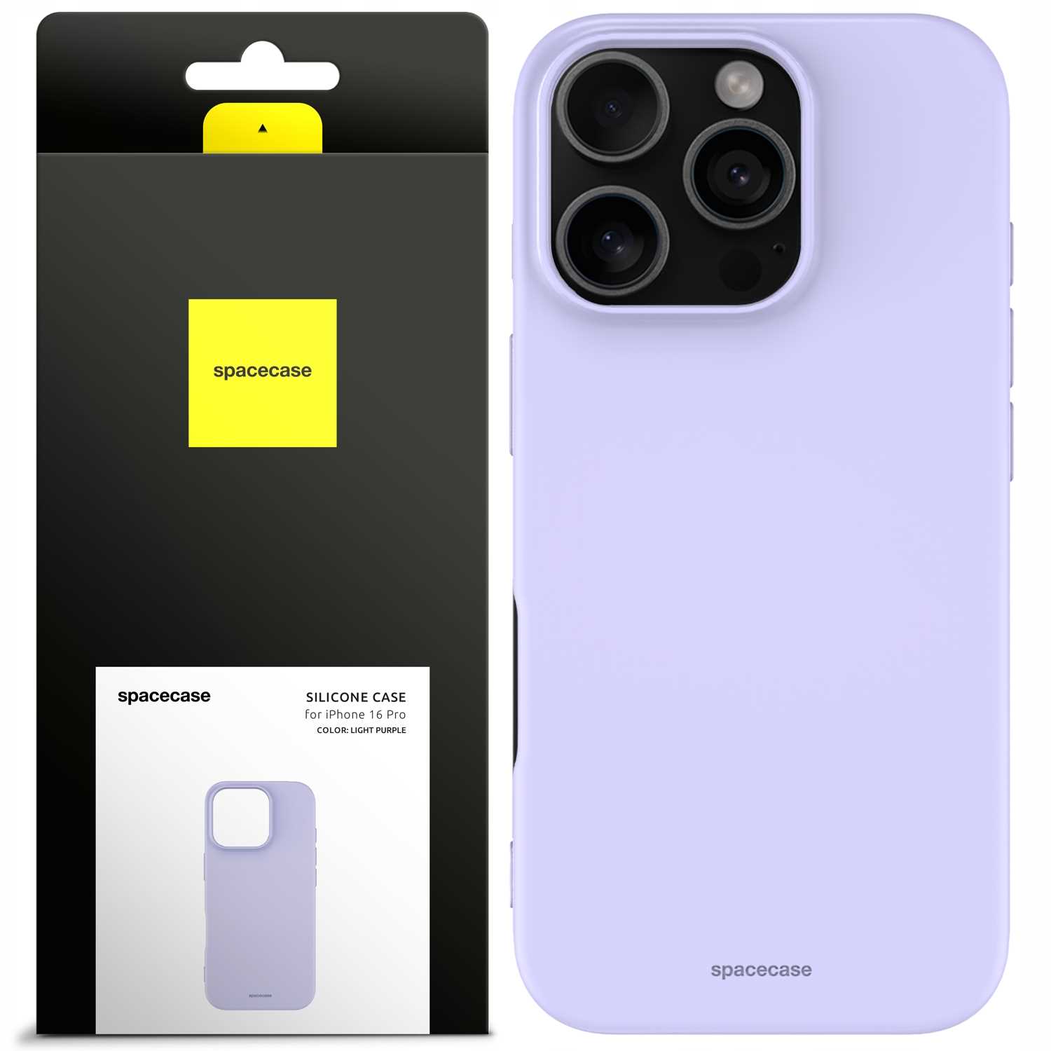 Spacecase Silicone Case Iphone 16 Pro Light Purple