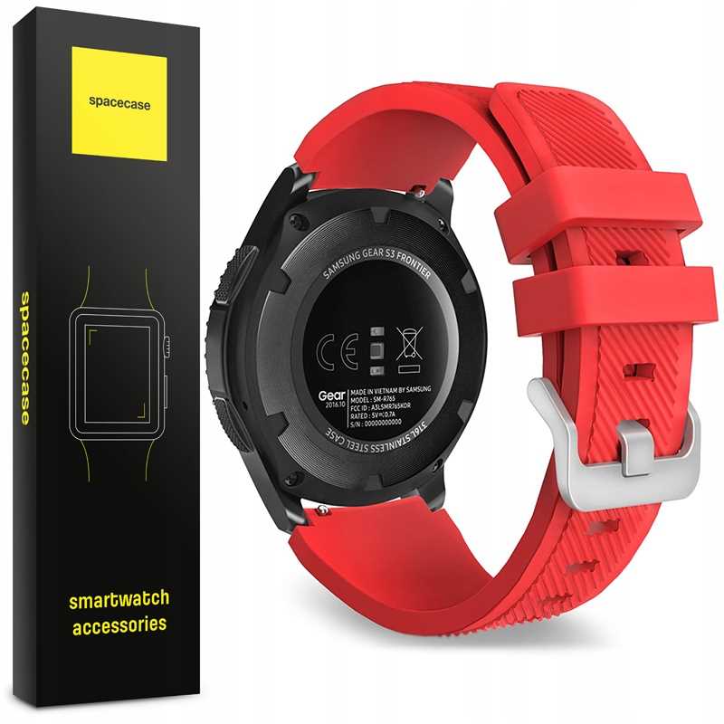 Spacecase Watchband 22Mm Red