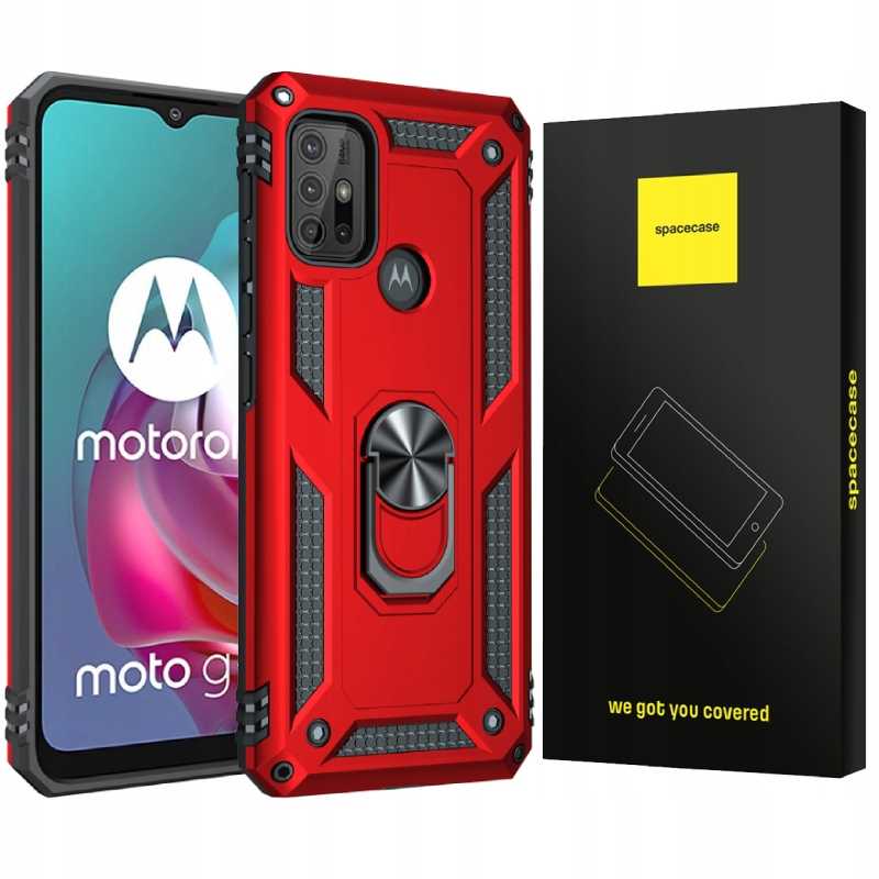 Spacecase Ring Nx Motorola Moto G10/G30 Czerwony