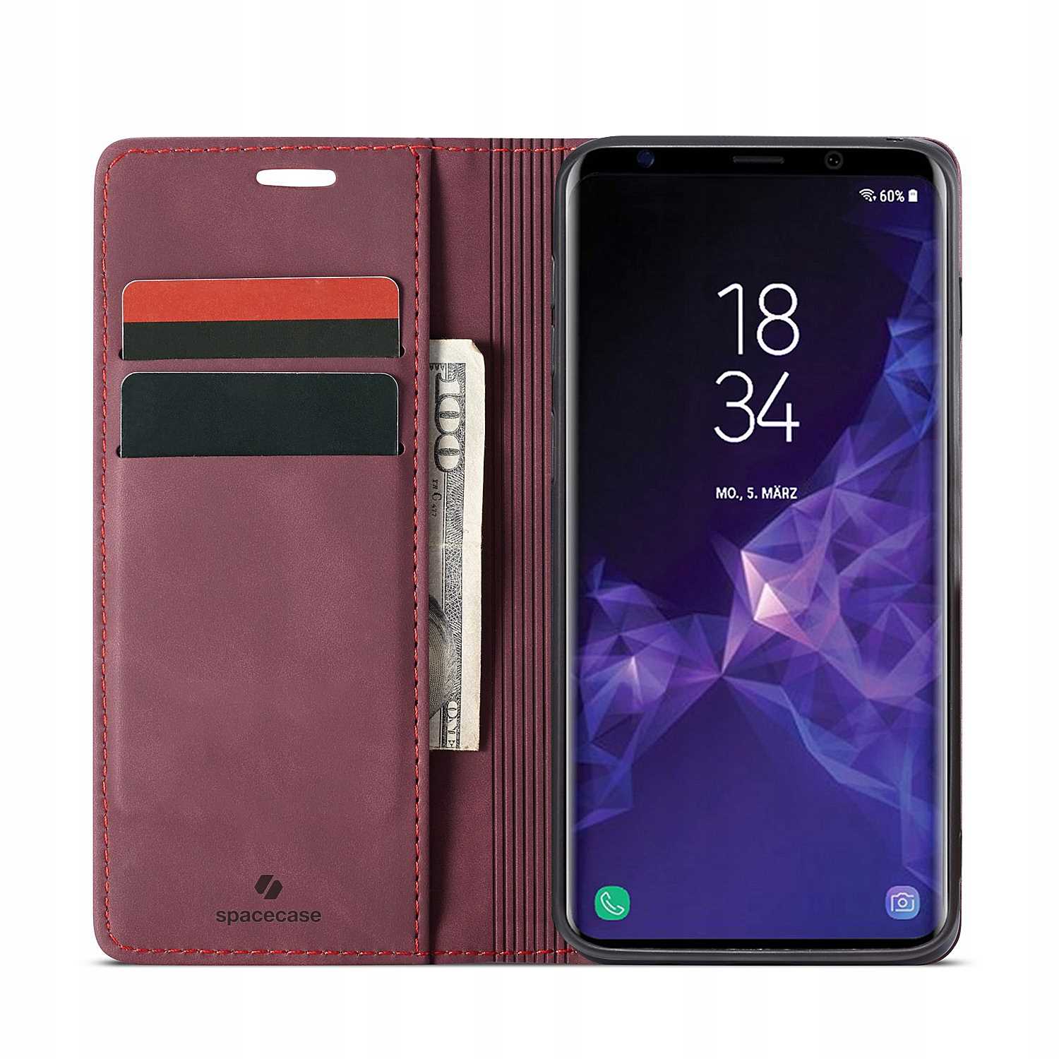Spacecase Wallet Galaxy S9 red