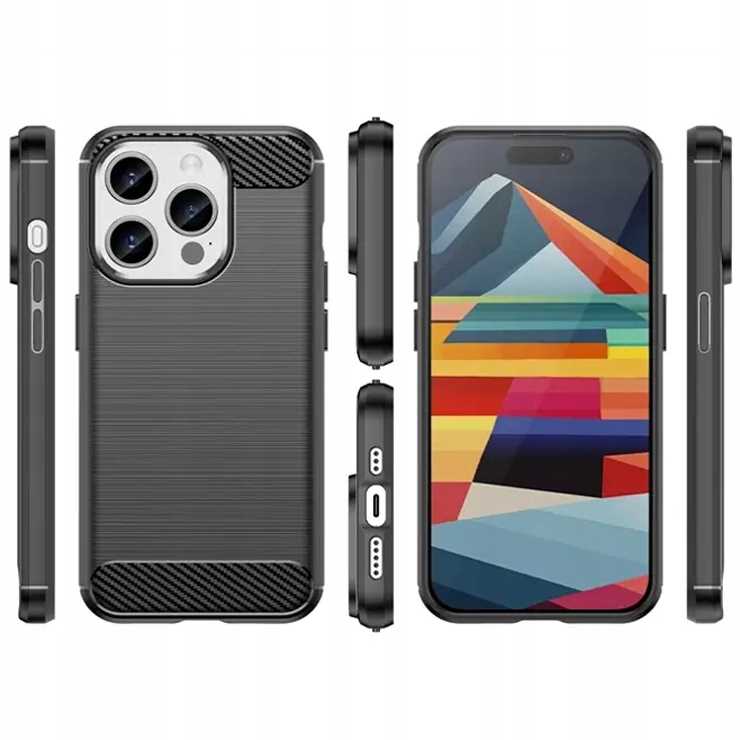 Spacecase Carbon Iphone 15 Pro Black