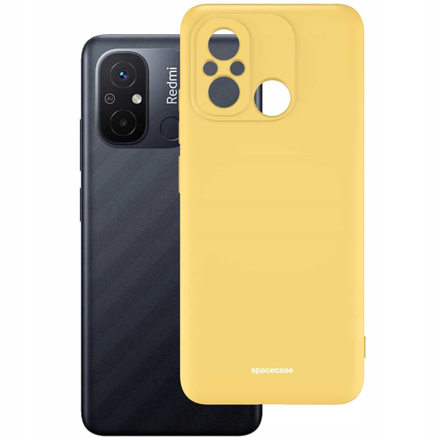 Spacecase Silicone Case Redmi Redmi 12C Yellow