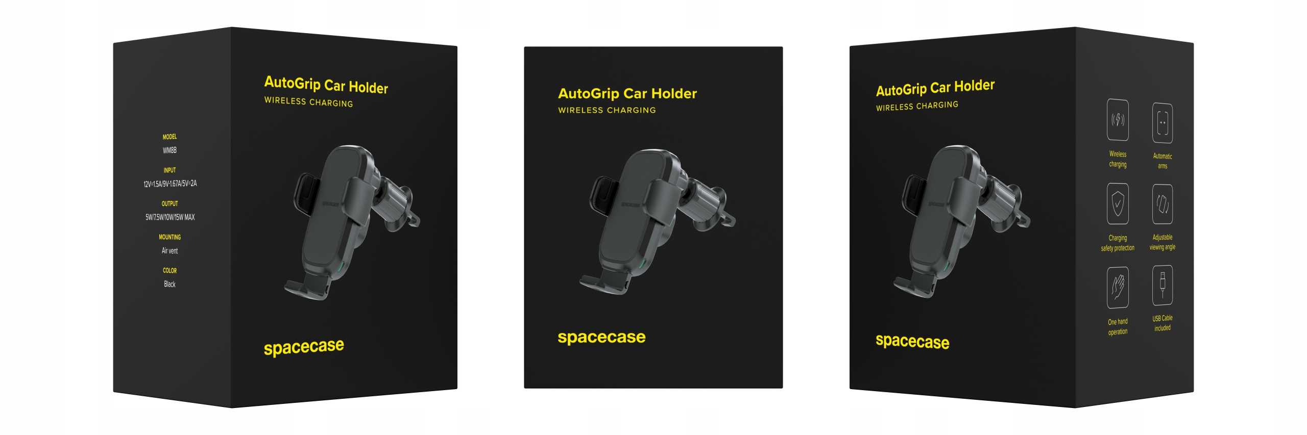 Spacecase Car Holder Air Vent Wireless Charge WM8B