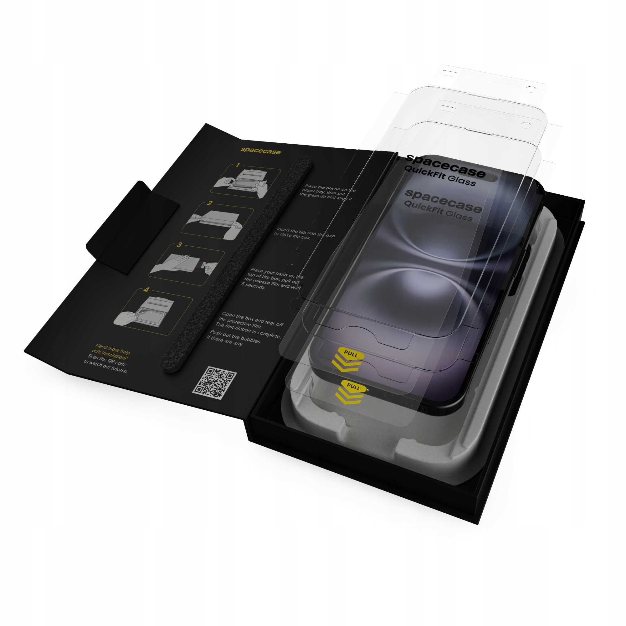 Spacecase QuickFit Glass iPhone 15 / 16