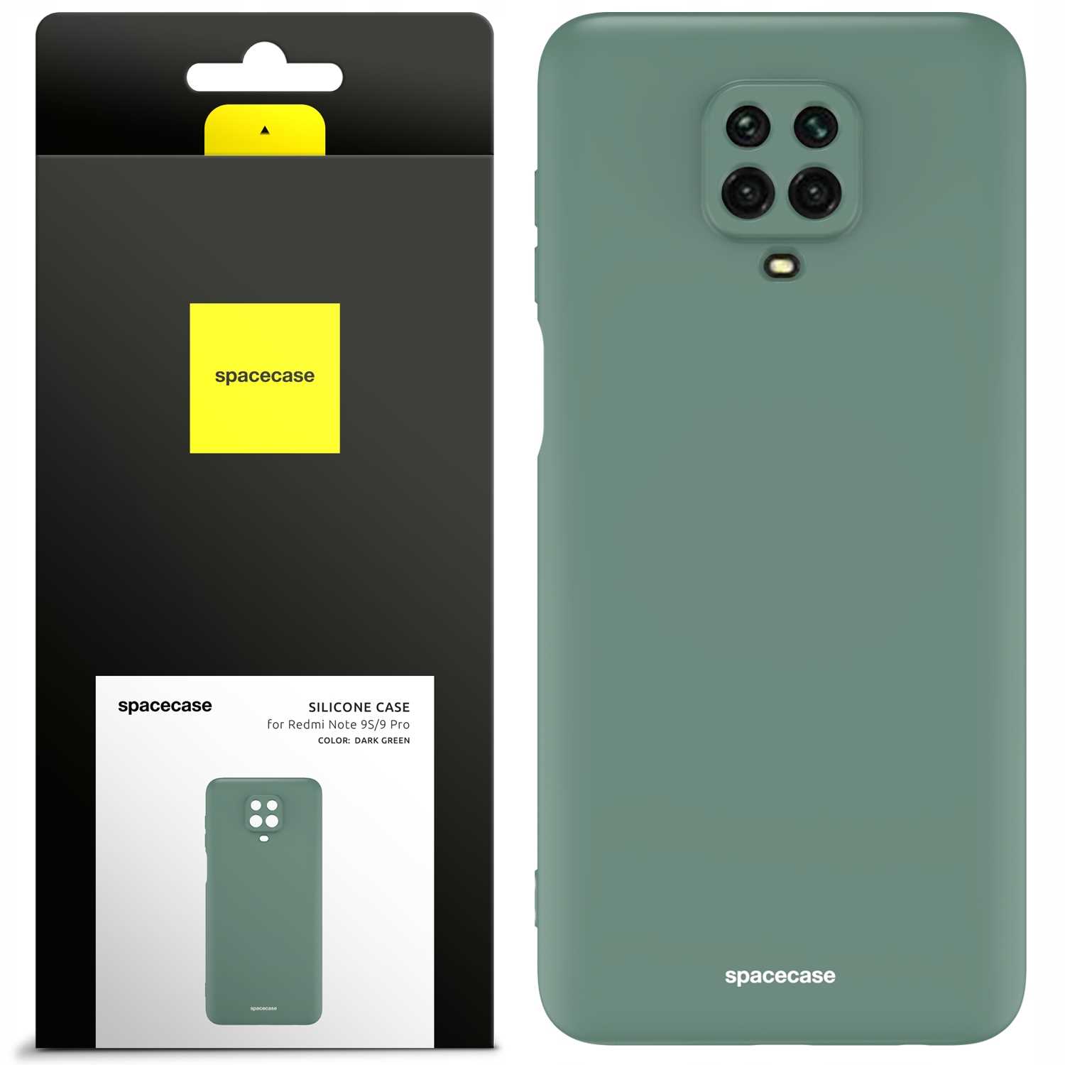Spacecase Silicone Case Redmi Note 9S/9 Pro Dark Green