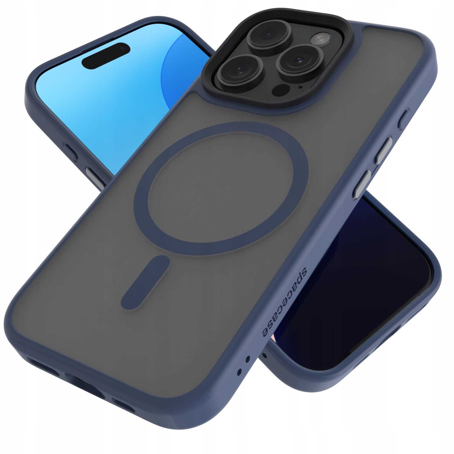 Spacecase Hybrid Mag Iphone 16 Pro Dark Blue