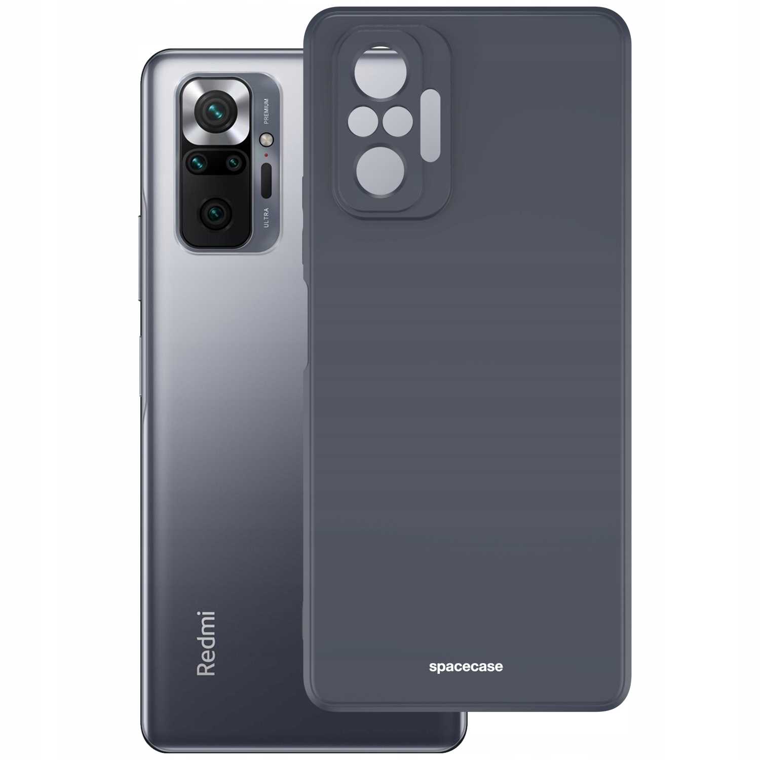 Spacecase Silicone Case Redmi Note 10 Pro Black