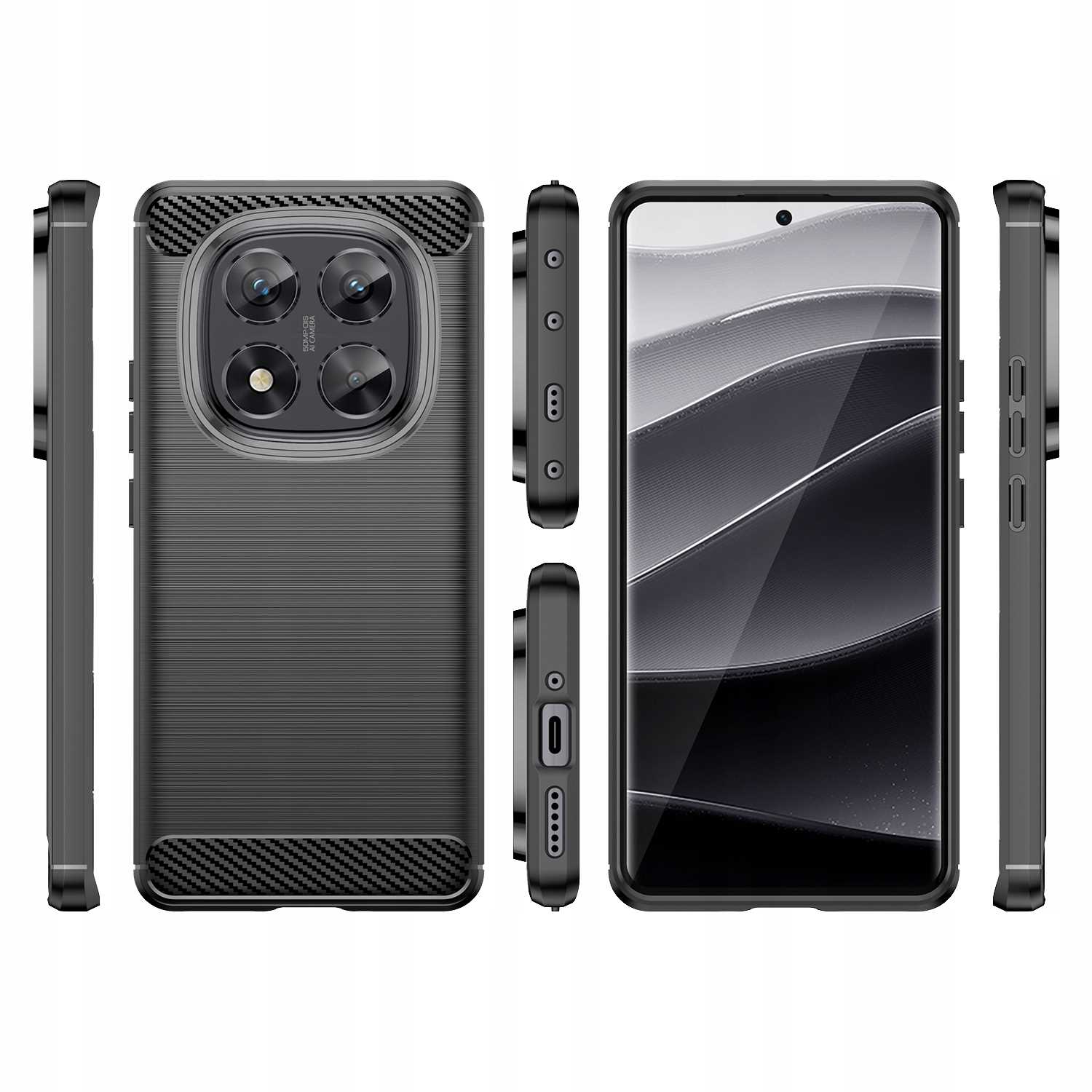 Spacecase Carbon Redmi Note 14 Pro 5G Black