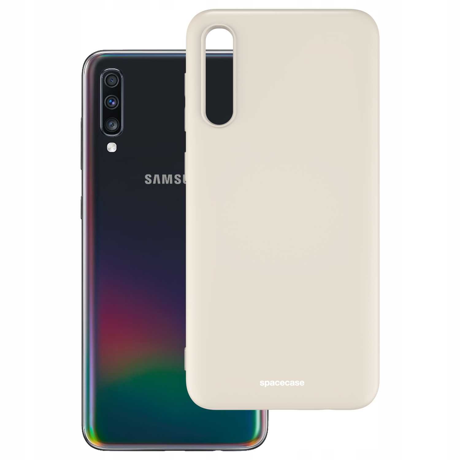 Spacecase Silicone Case Galaxy A70 Bone