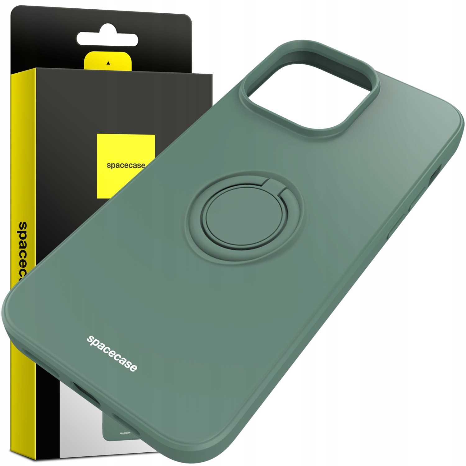 Spacecase Silicone Ring iPhone 14 Pro Max dark green