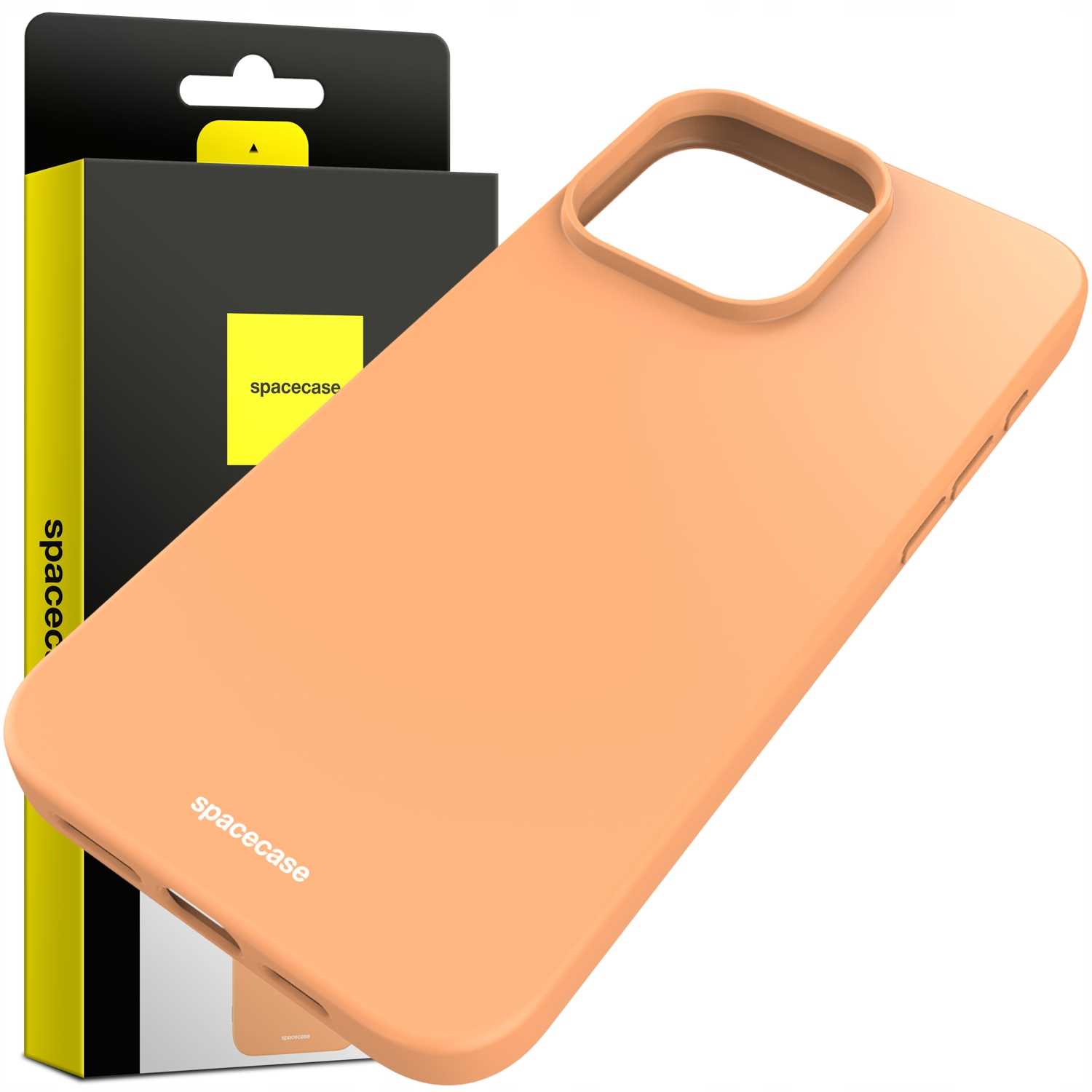 Spacecase Silicone Case iPhone 15 Pro Max orange