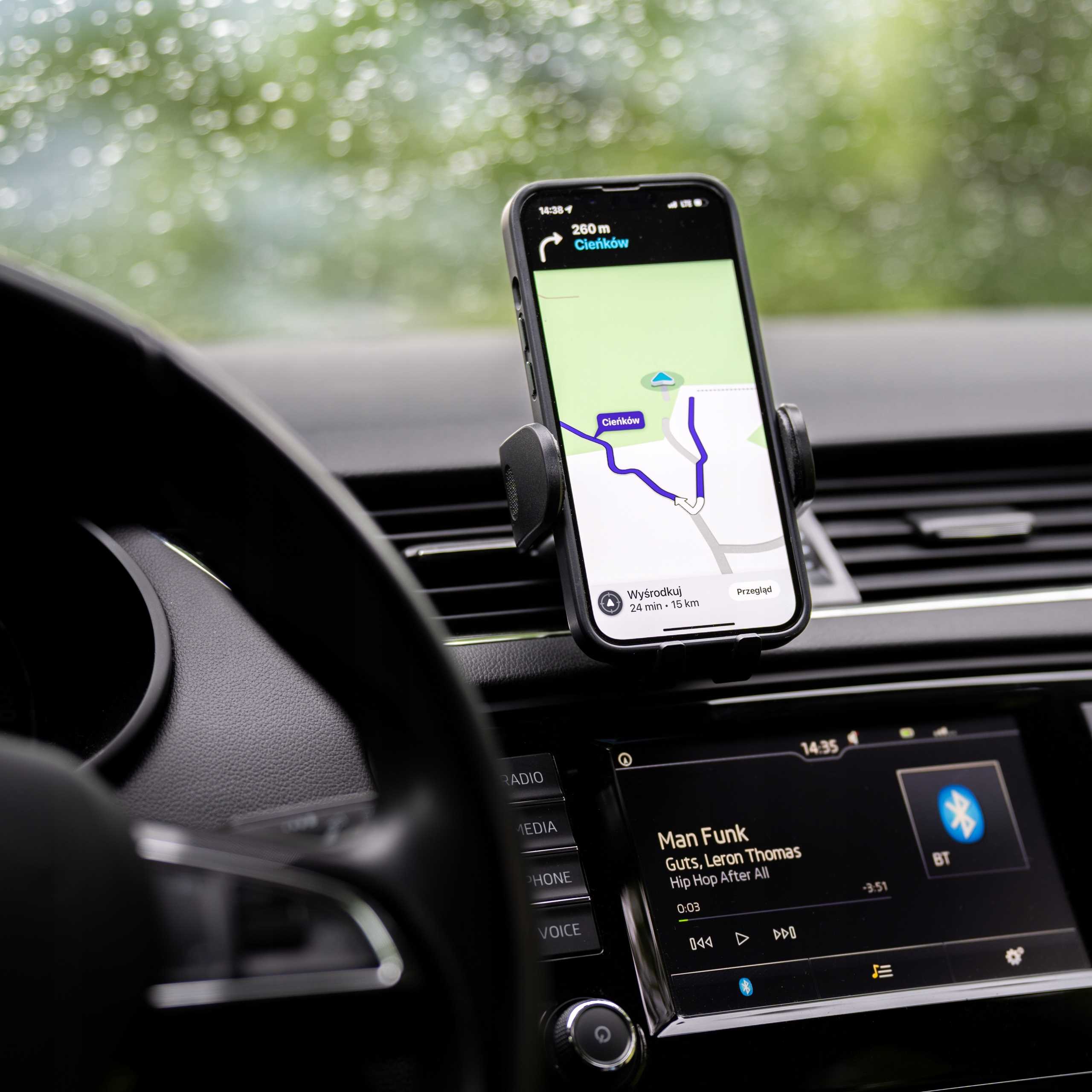 Spacecase Car Holder SC12 Ghost Air Vent black