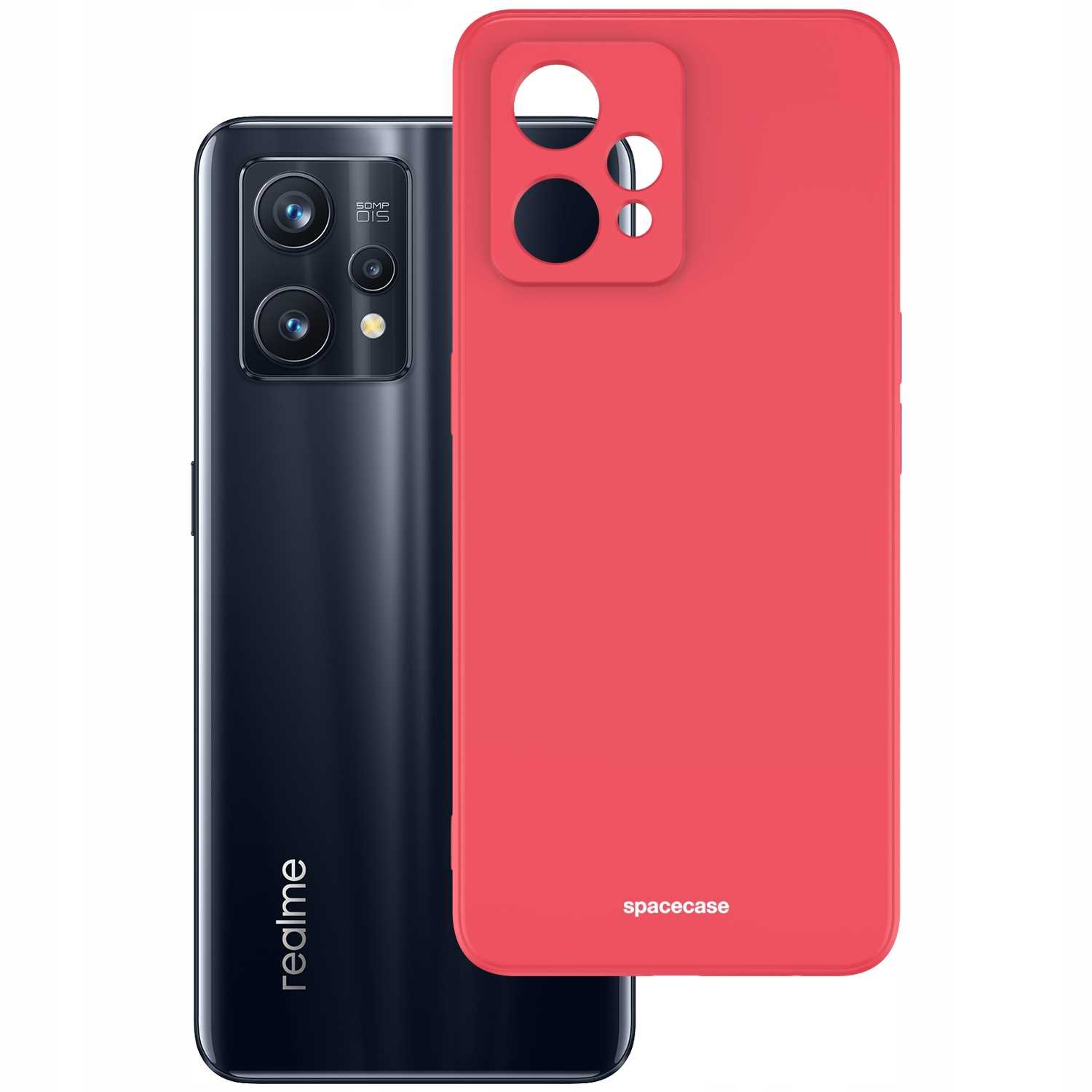 Spacecase Silicone Case Realme 9 4G/9 Pro+ red