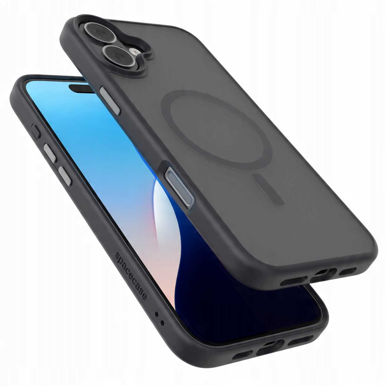 Spacecase Hybrid Mag iPhone 16 Plus black