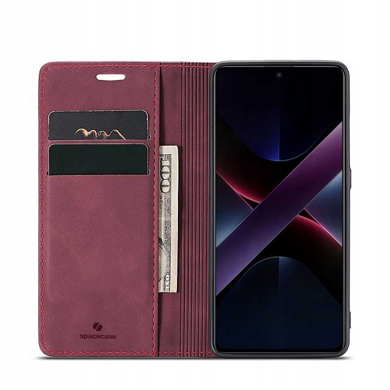 Spacecase Wallet Poco X7 Pro 5G red