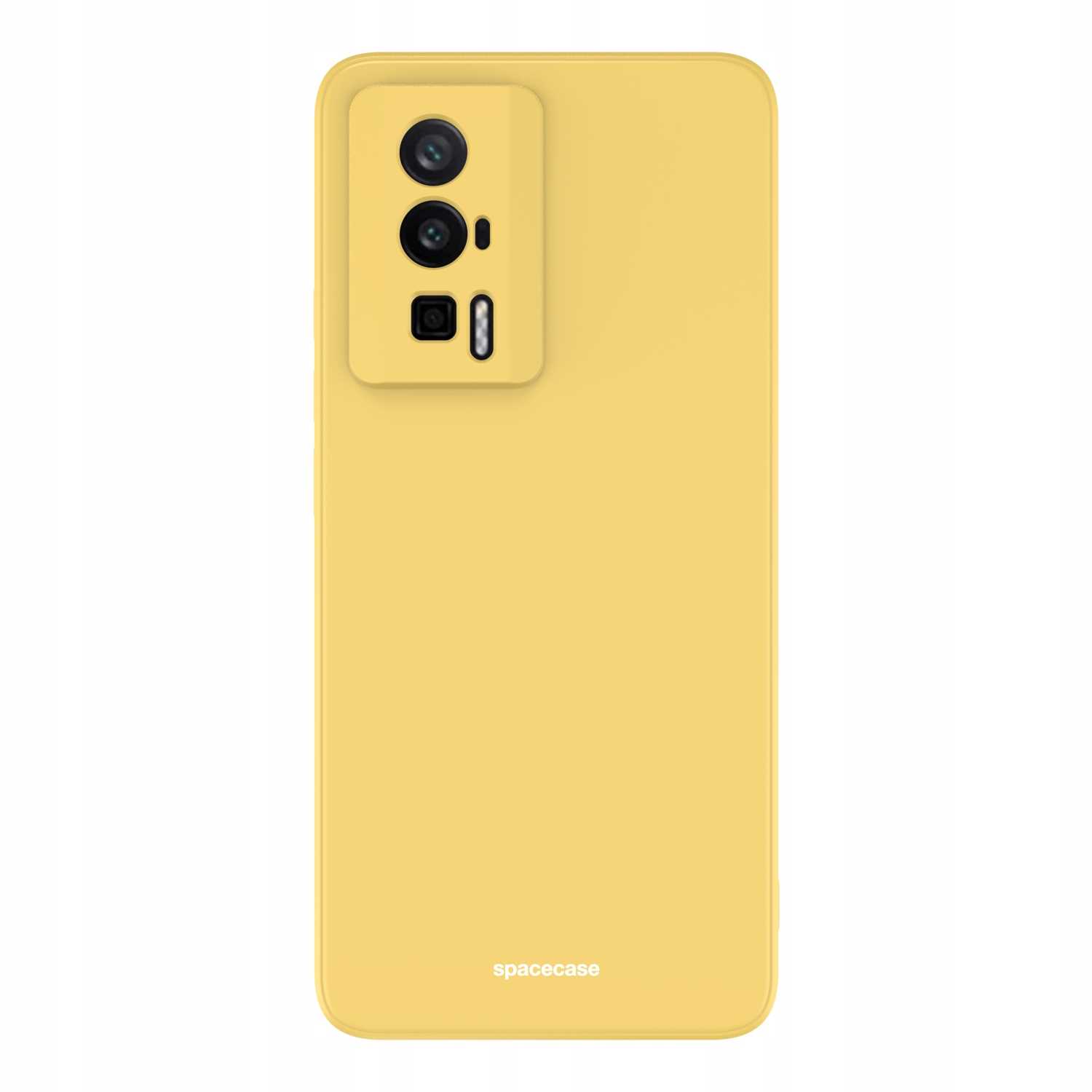 Spacecase Silicone Case Poco F5 Pro yellow