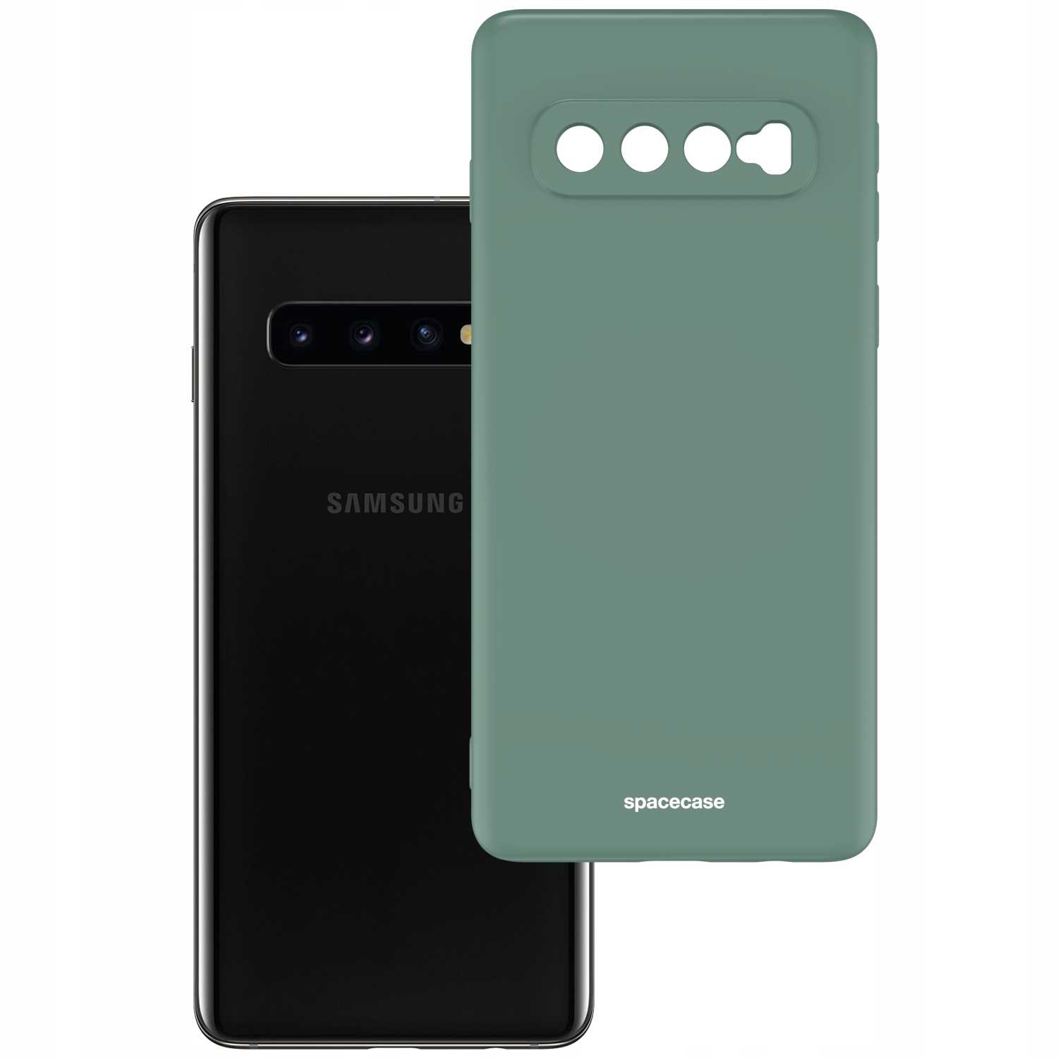 Spacecase Silicone Case Galaxy S10 dark green
