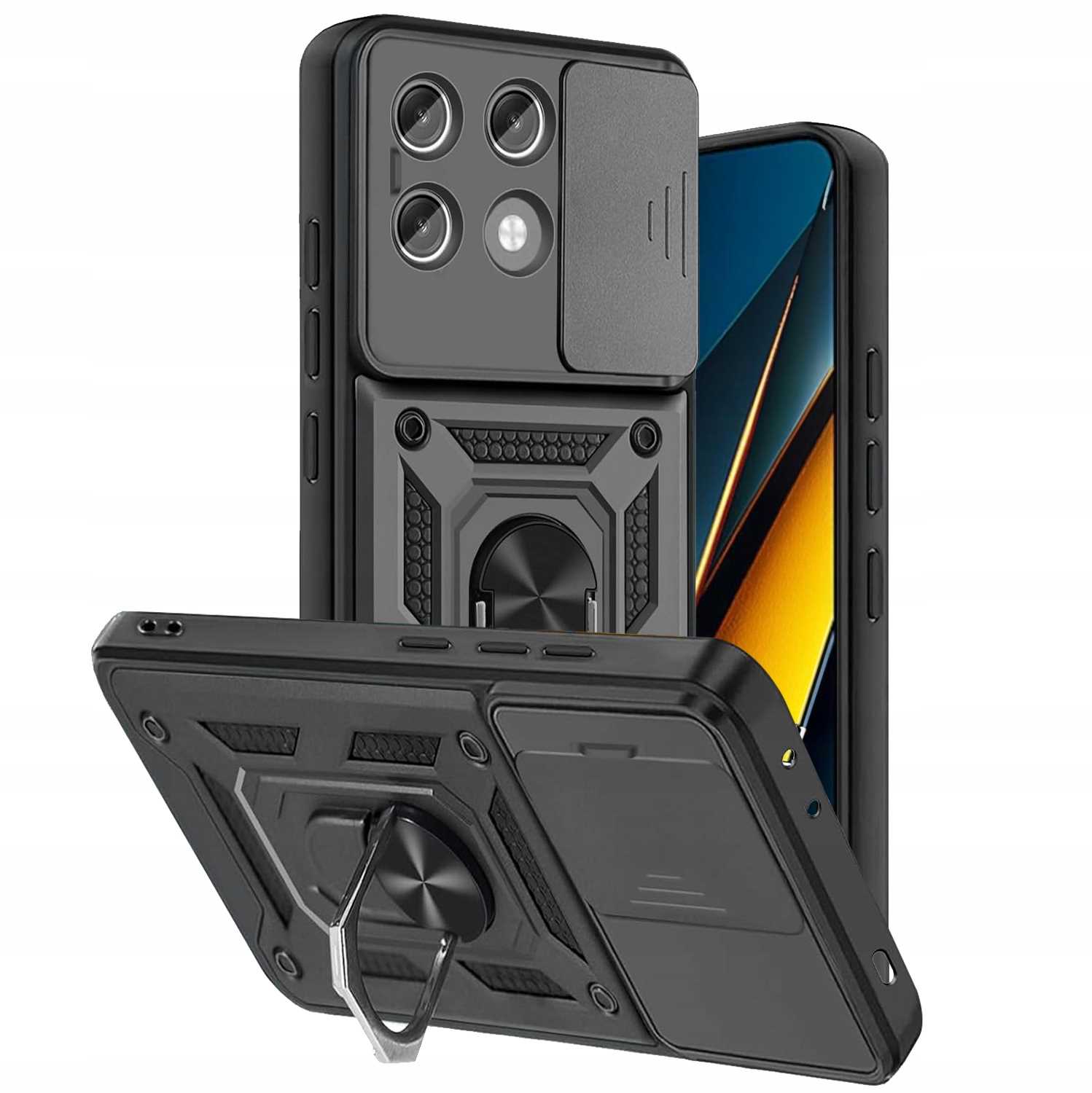 Spacecase Camring Poco X6 Pro 5G Black