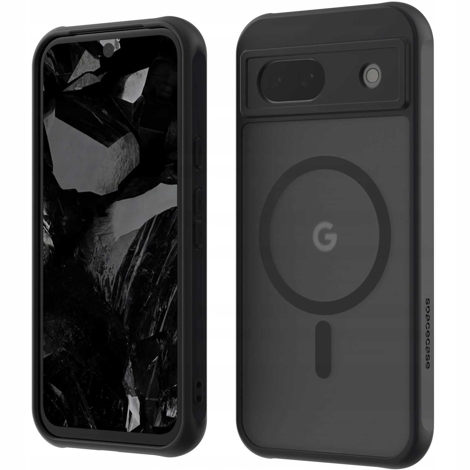 Spacecase Hybrid Mag Google Pixel 8A Black