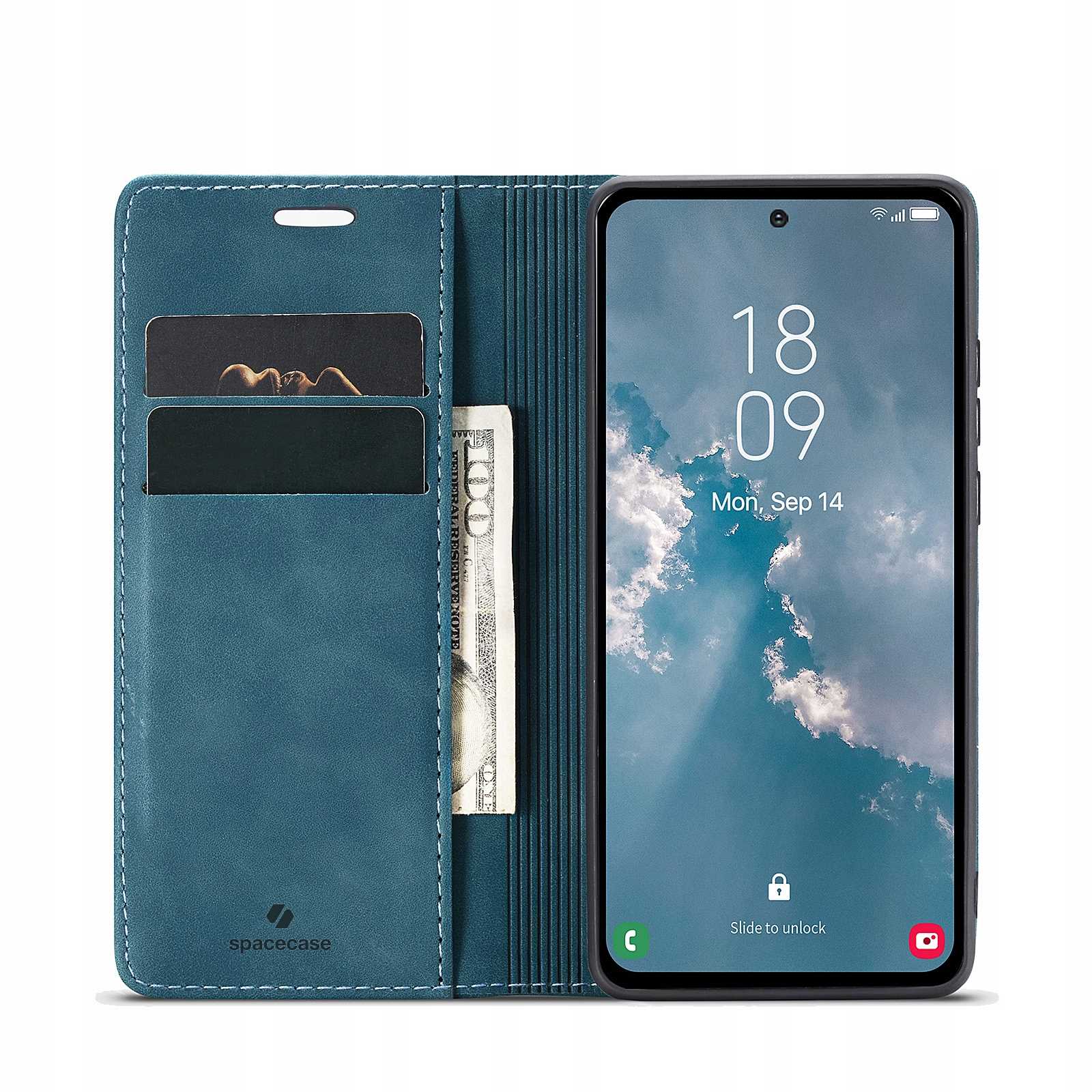 Spacecase Wallet Galaxy A54 5G blue
