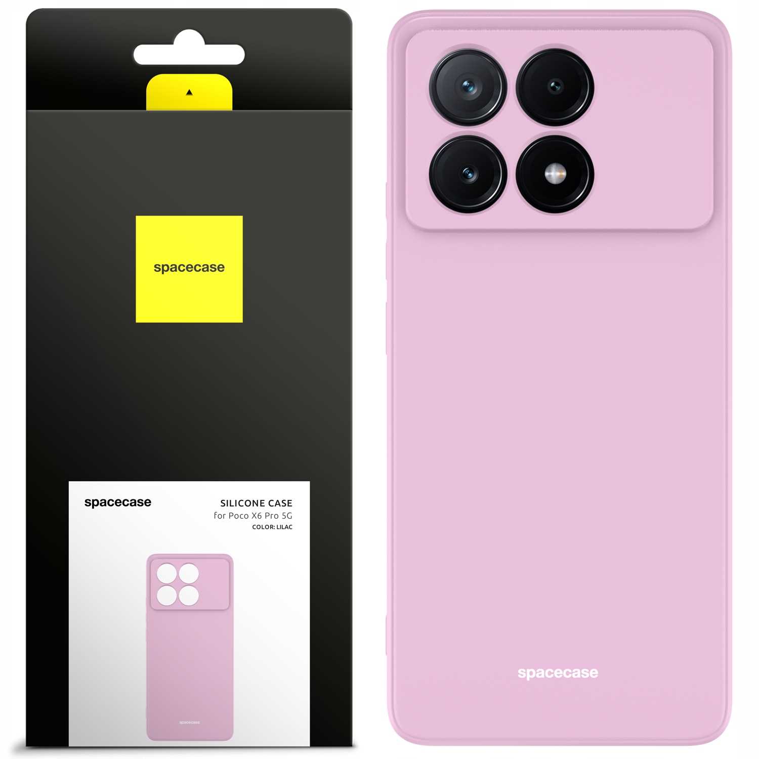 Spacecase Silicone Case Poco X6 Pro 5G Lilac