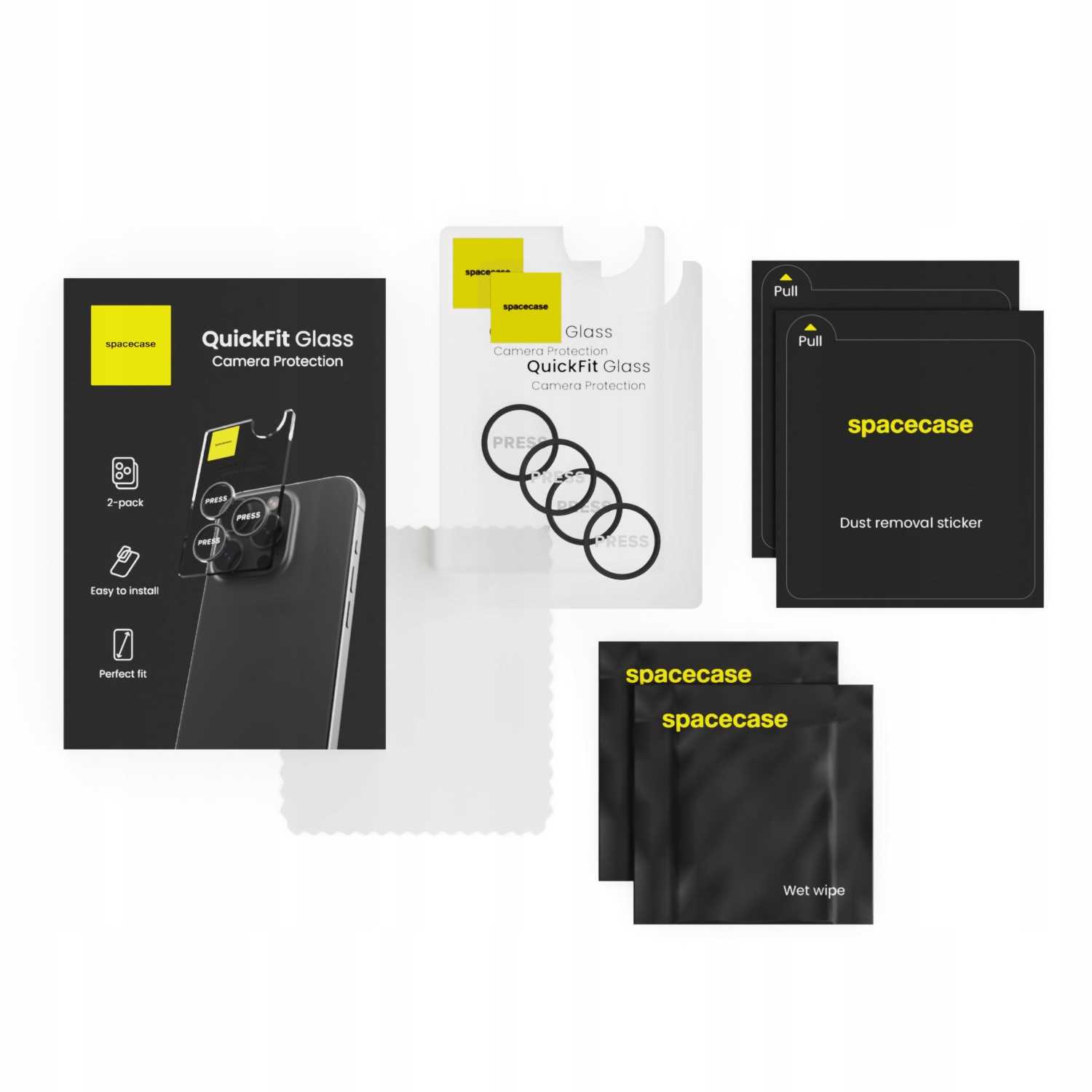 Spacecase Quickfit Camera Iphone 15/15 Plus Black