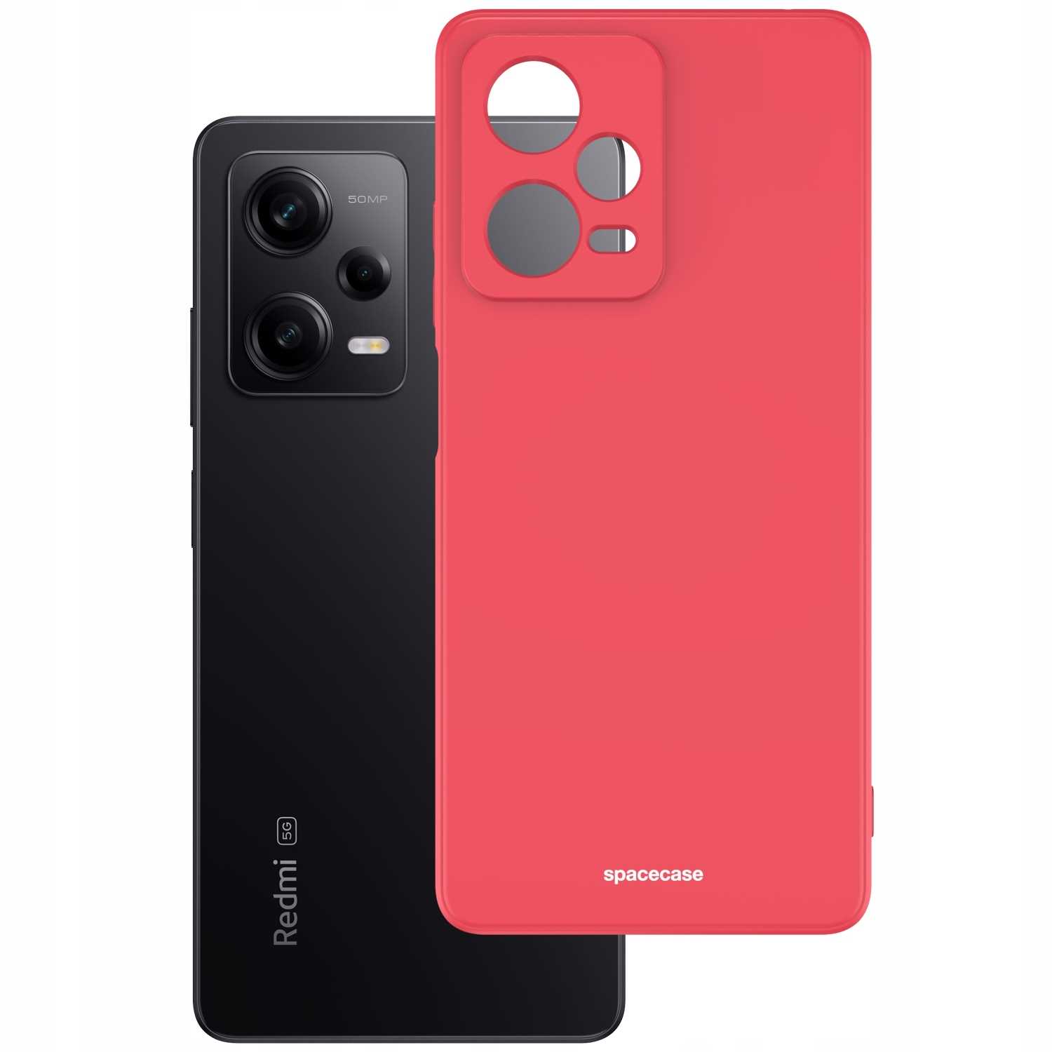 Spacecase Silicone Case Redmi Note 12 Pro 5G Red