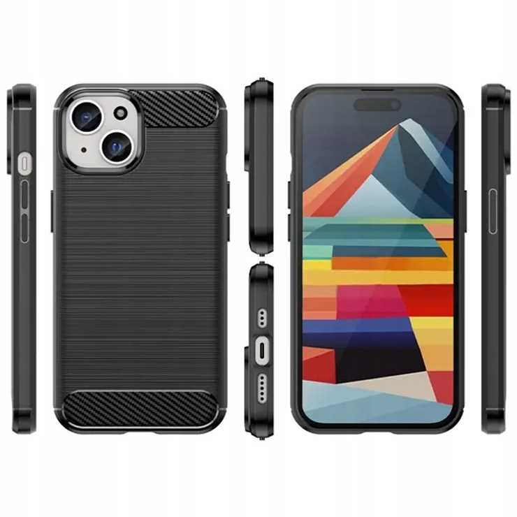 Spacecase Carbon iPhone 15 Plus black