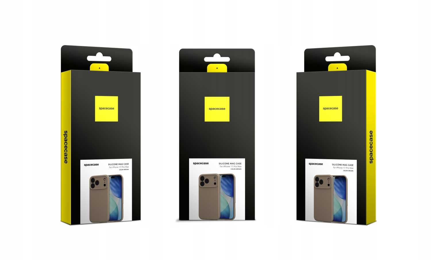 Spacecase Silicone Mag iPhone 17 Pro Max brown