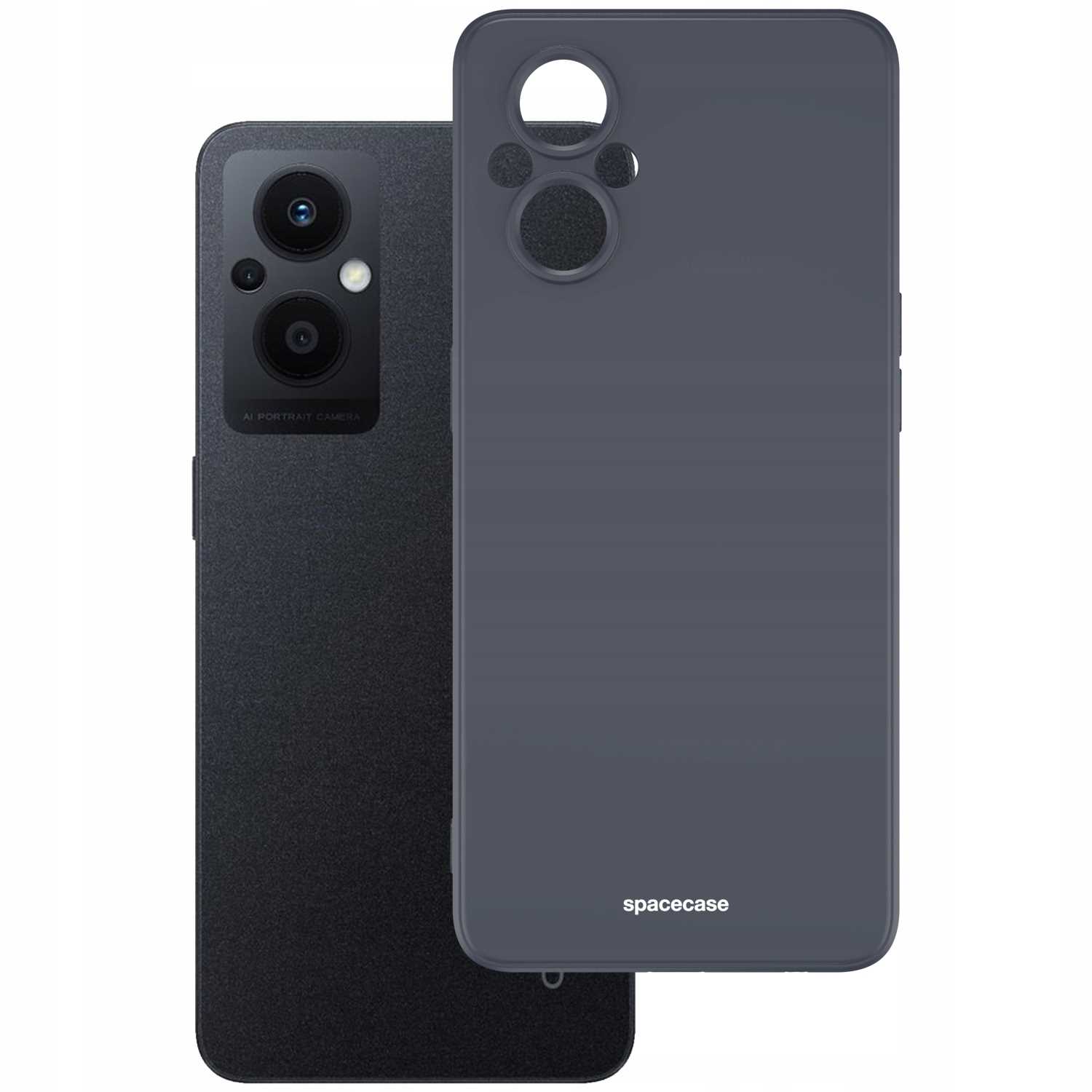 Spacecase Silicone Case Oppo Reno 7 Lite Black