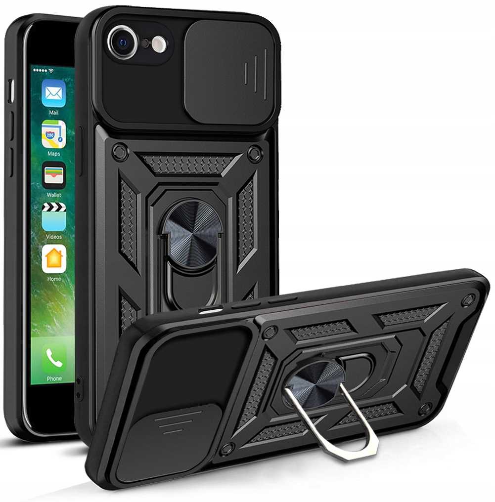 Spacecase Camring iPhone 7/8/SE black