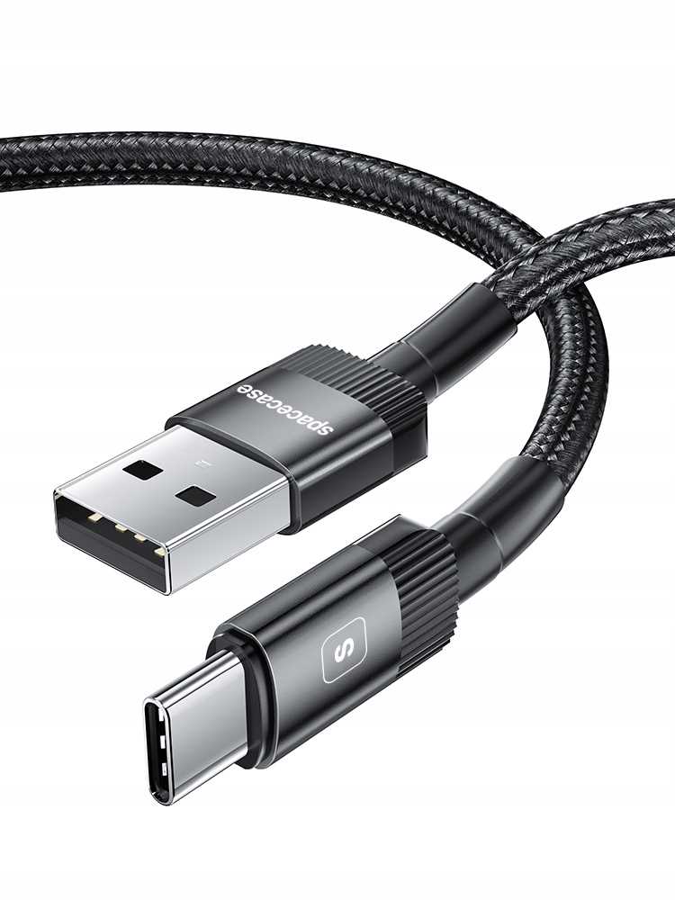 Spacecase USB-C Cable 2M 2.4A black
