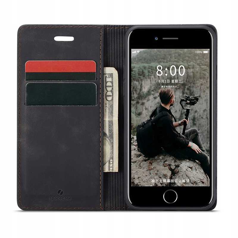 Spacecase Wallet iPhone 7/8/SE 2020 black