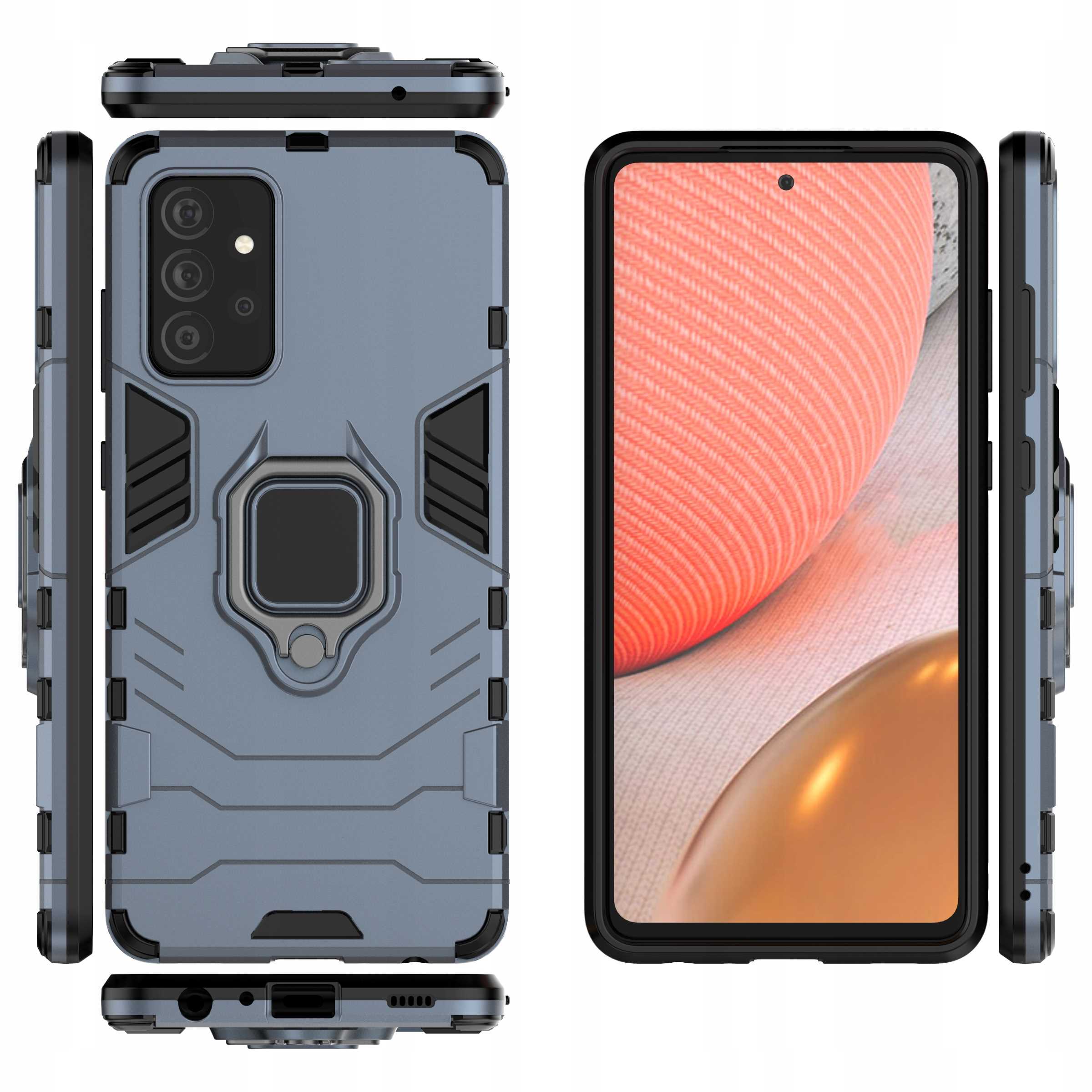 Spacecase X-Ring Galaxy A72 5G niebieski
