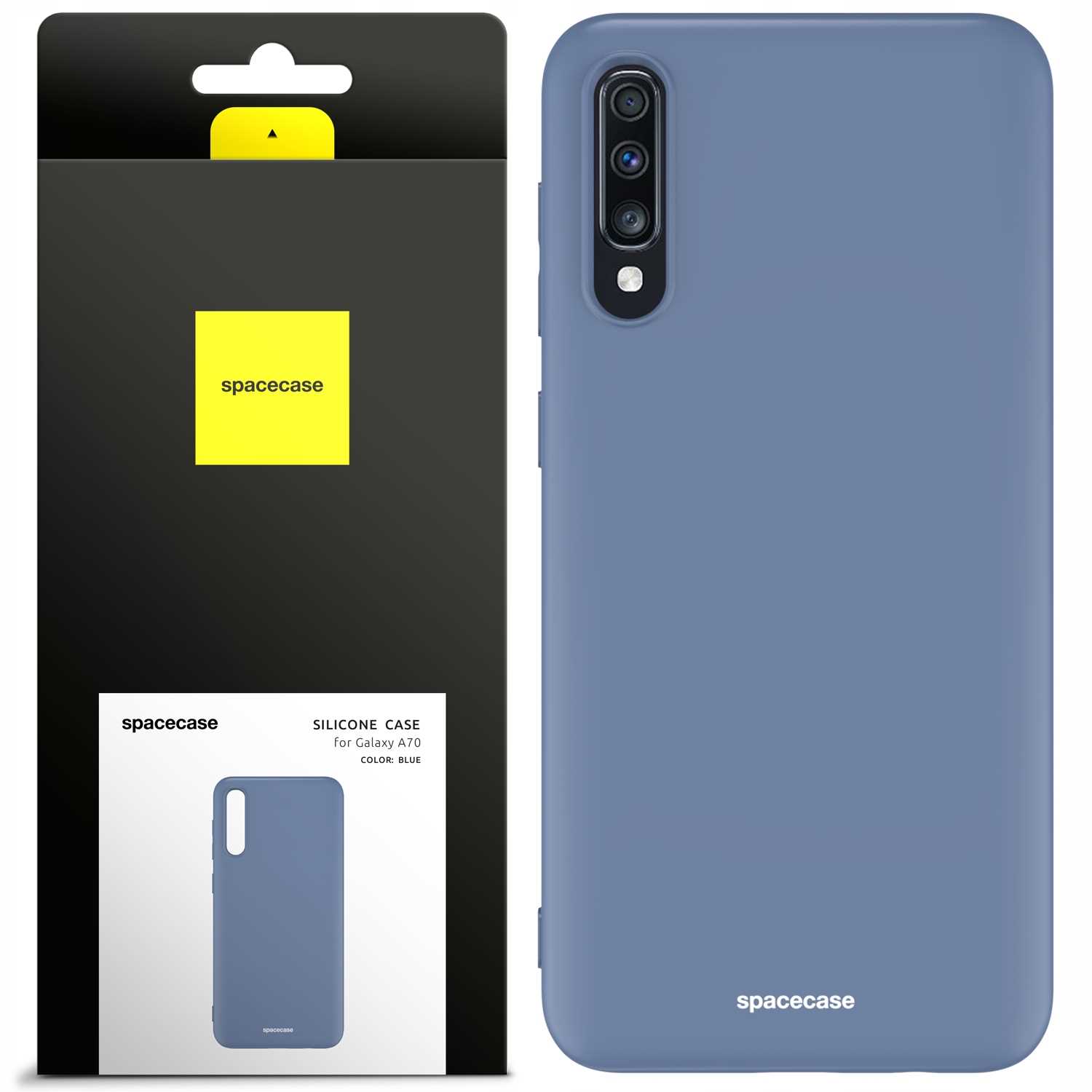 Spacecase Silicone Case Galaxy A70 blue
