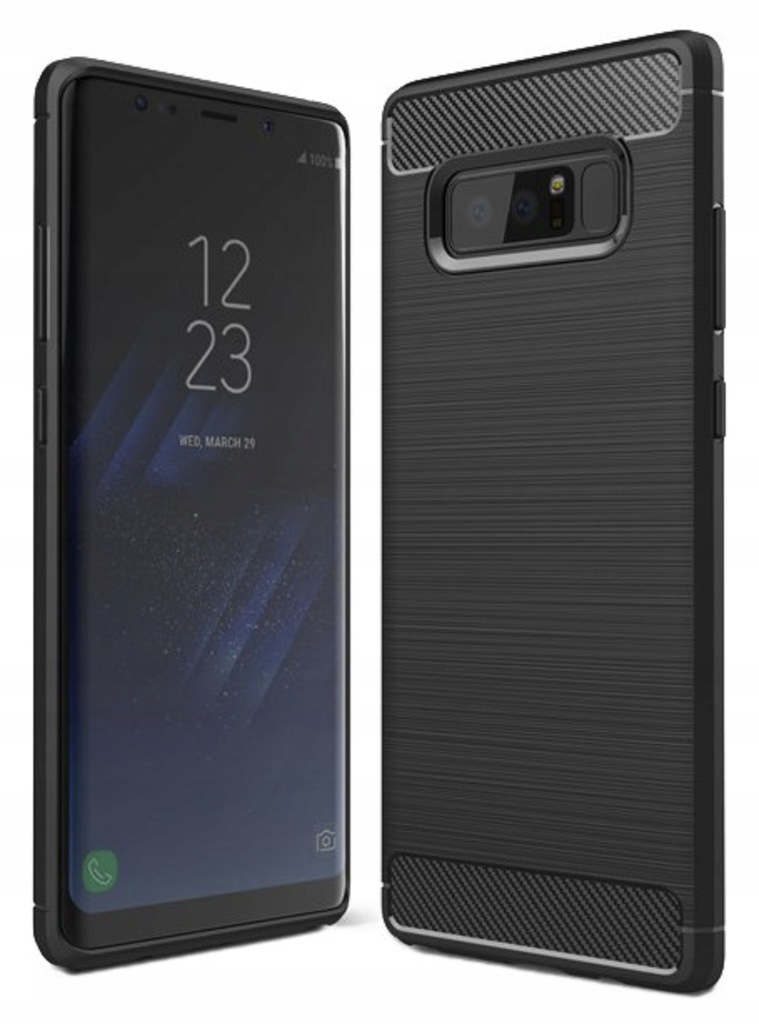 Spacecase Carbon Galaxy Note 8 czarny