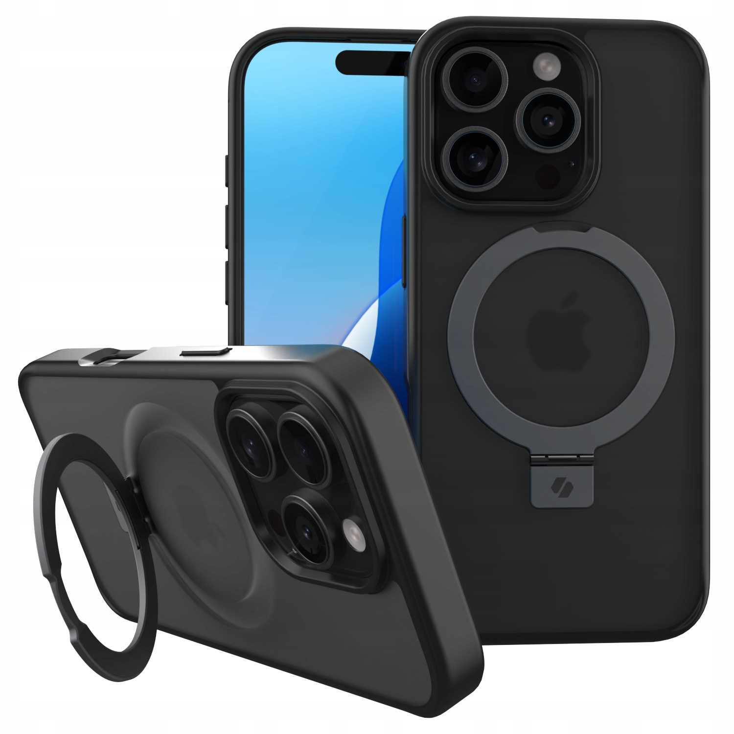 Spacecase Ring Pro Mag Iphone 16 Pro Black