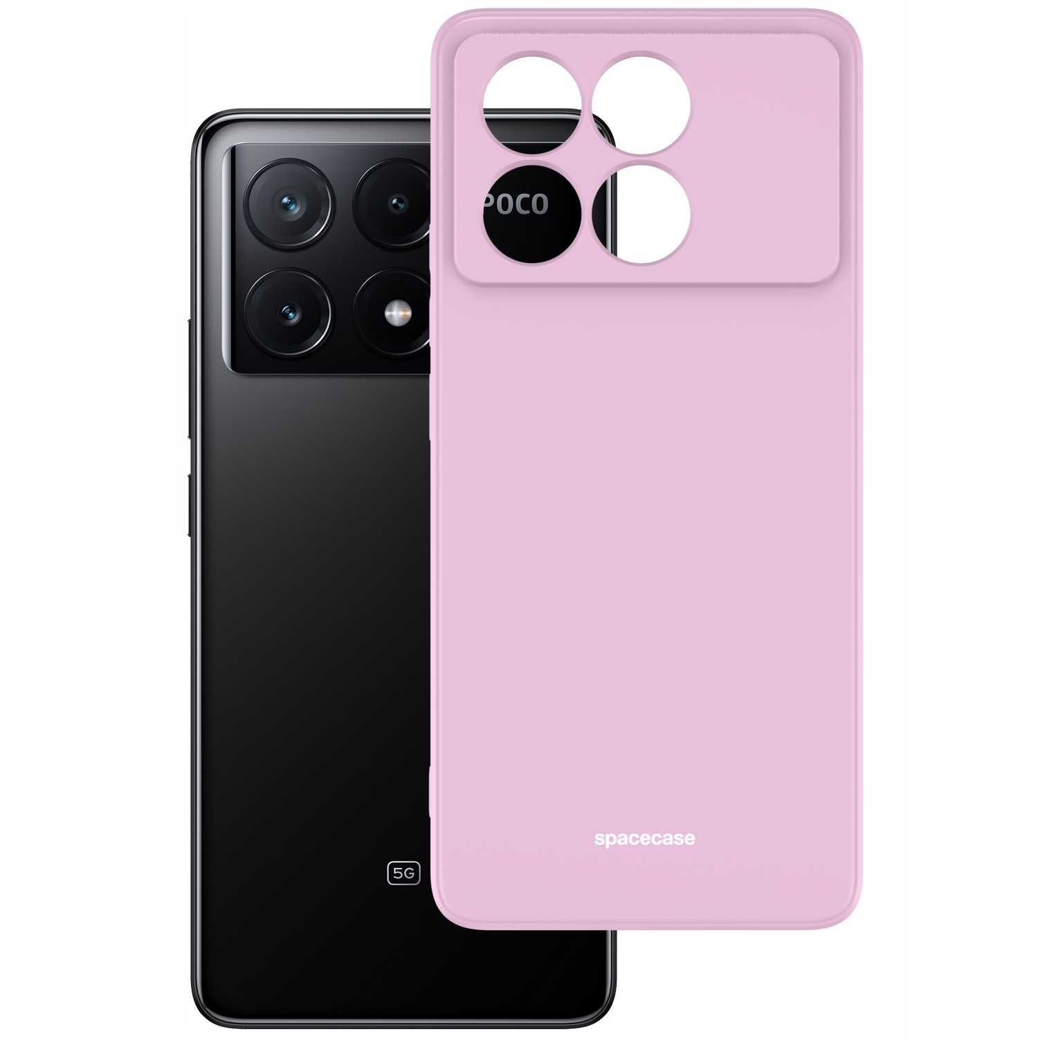 Spacecase Silicone Case Poco X6 Pro 5G Lilac