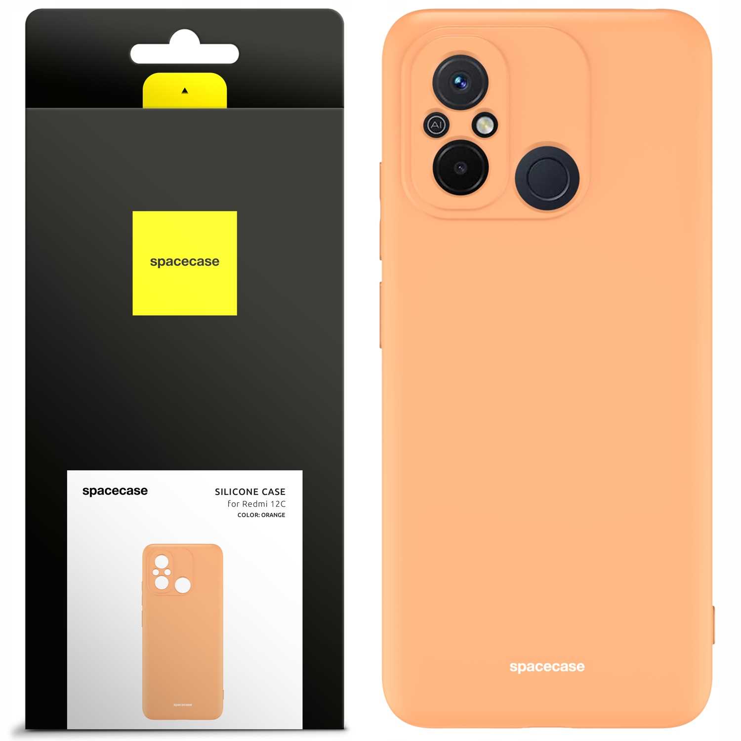 Spacecase Silicone Case Redmi Redmi 12C Orange