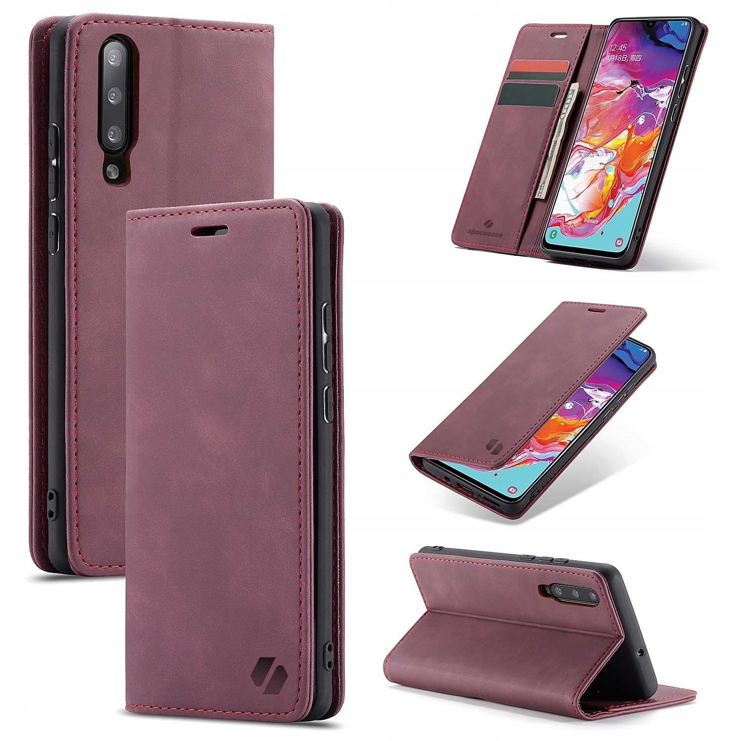 Spacecase Wallet Galaxy A70 red